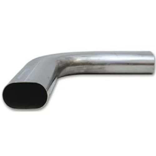 Granatelli 3in Oval Stainless Steel Horizontal 90 Deg Bend 4.5in Bend Radius Tubing thumbnail 2