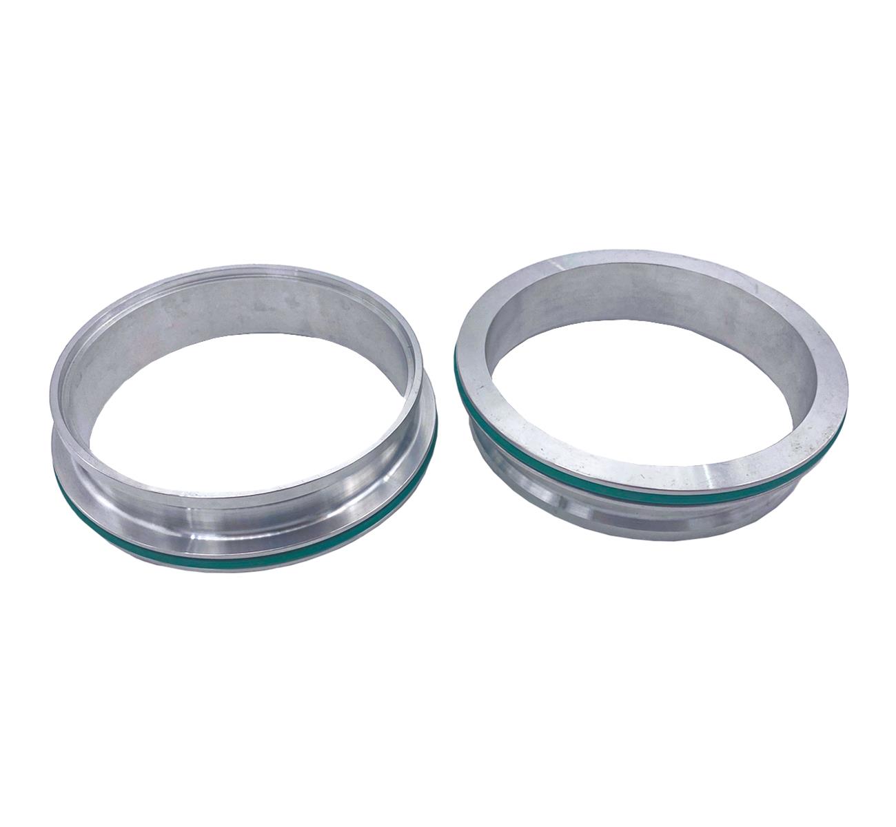 Granatelli Titanium Dual Seal Clamp 3.5in Weld-on Ferrule Set thumbnail 2
