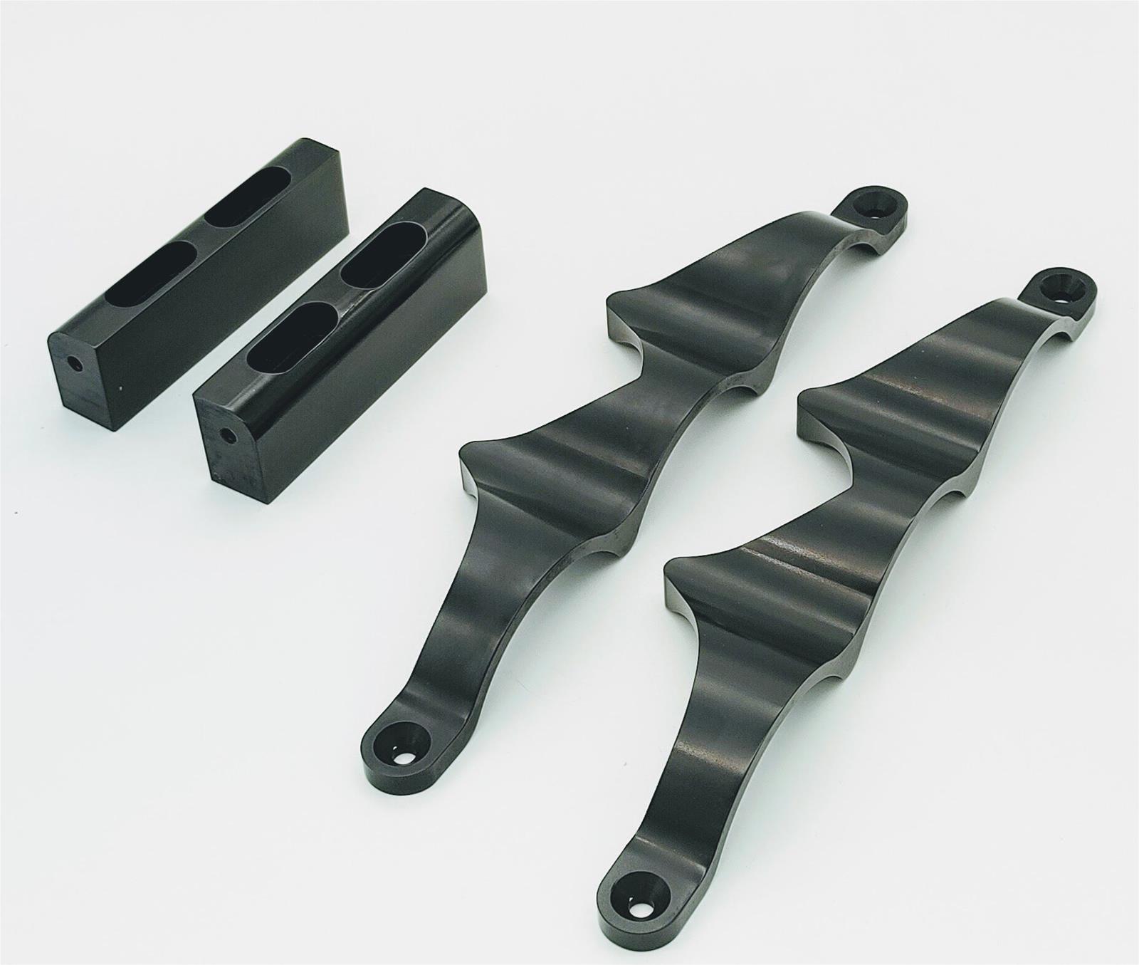 Granatelli 6 Volt OPTIMA Billet Battery Tray Set - Anodized Black