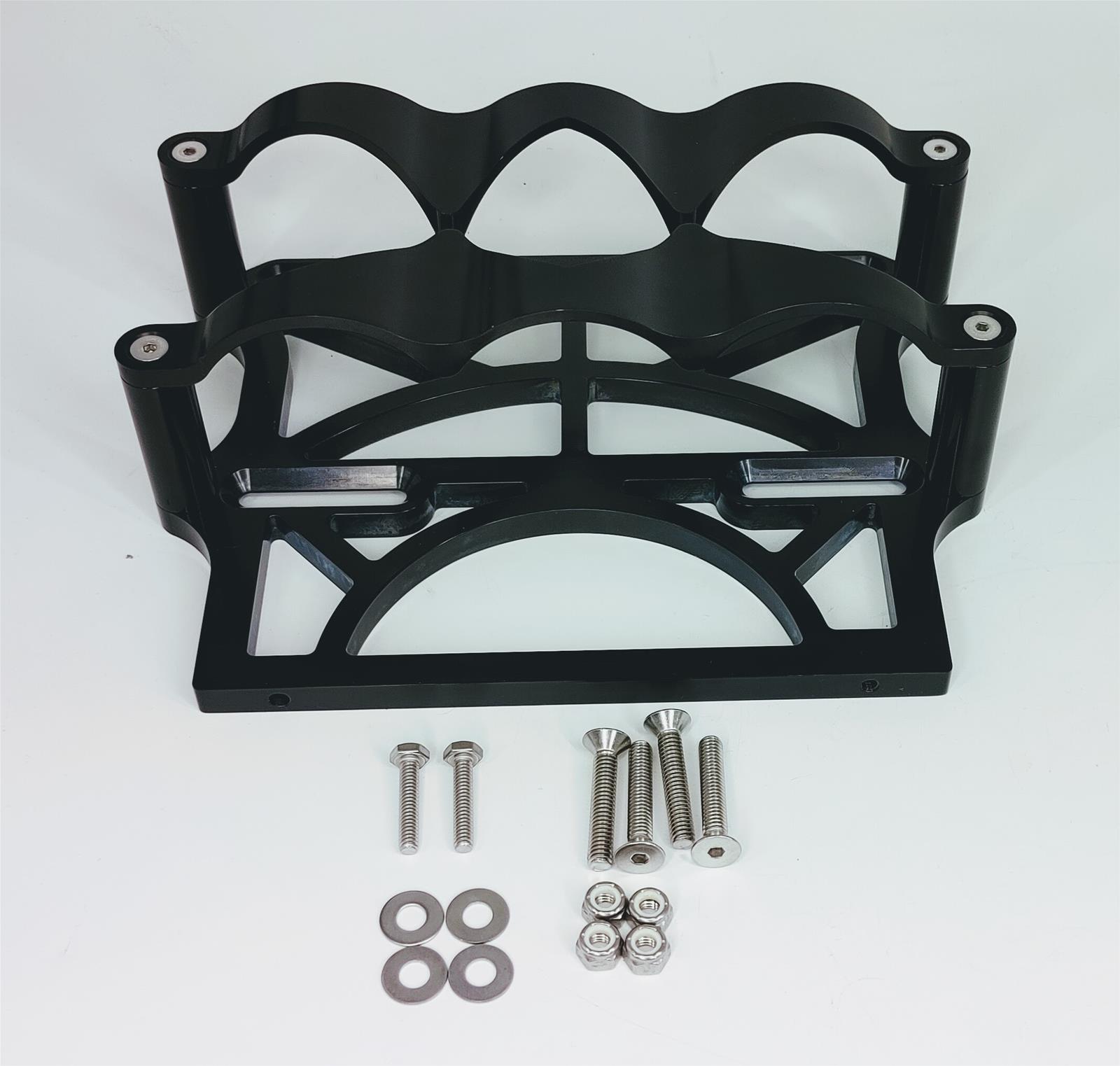 Granatelli 6 Volt OPTIMA Billet Battery Tray - Anodized Black