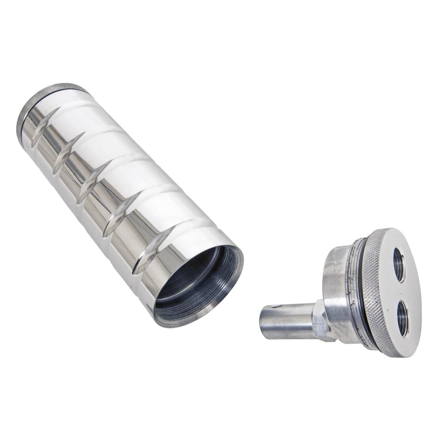 Granatelli Universal Aluminum Remote Power Steering Reservoir - Satin (Incl Mounting Clamp) thumbnail 2