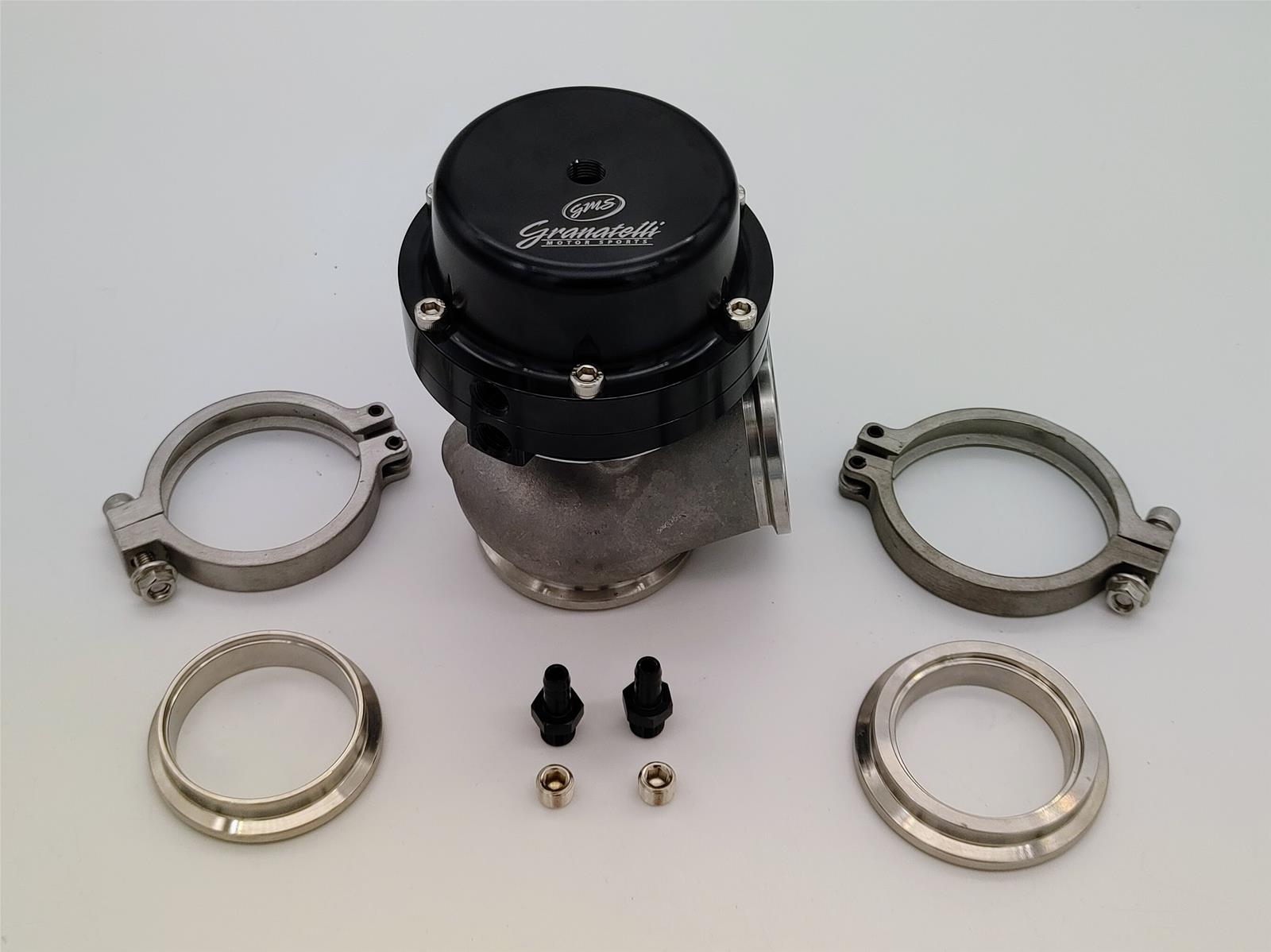 Granatelli 50mm 14PSI Piston Actuated Wastegate - Black Anodized thumbnail 2