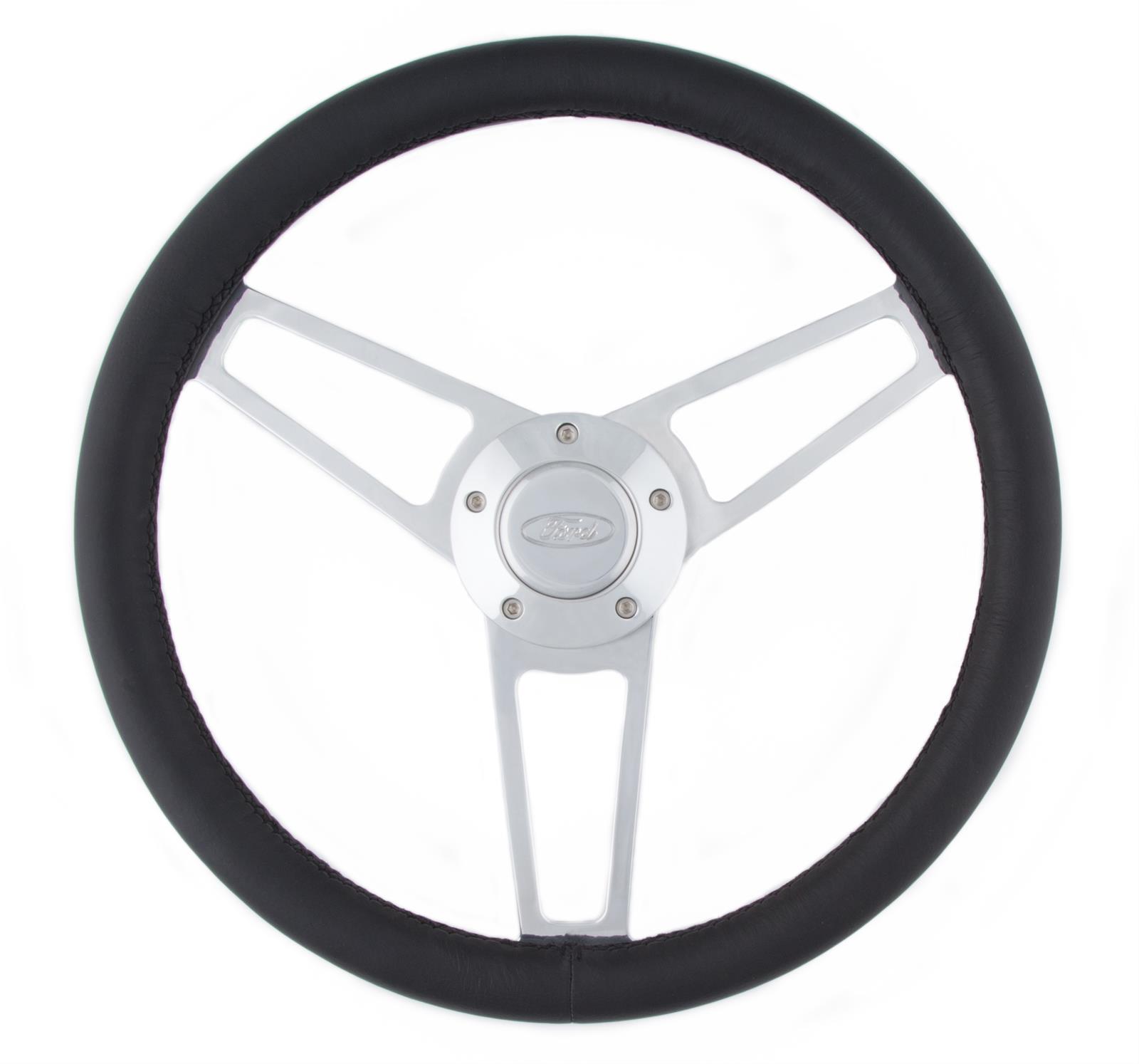 Grant 1903 Billet Series Leather Steering Wheel Ford Logo