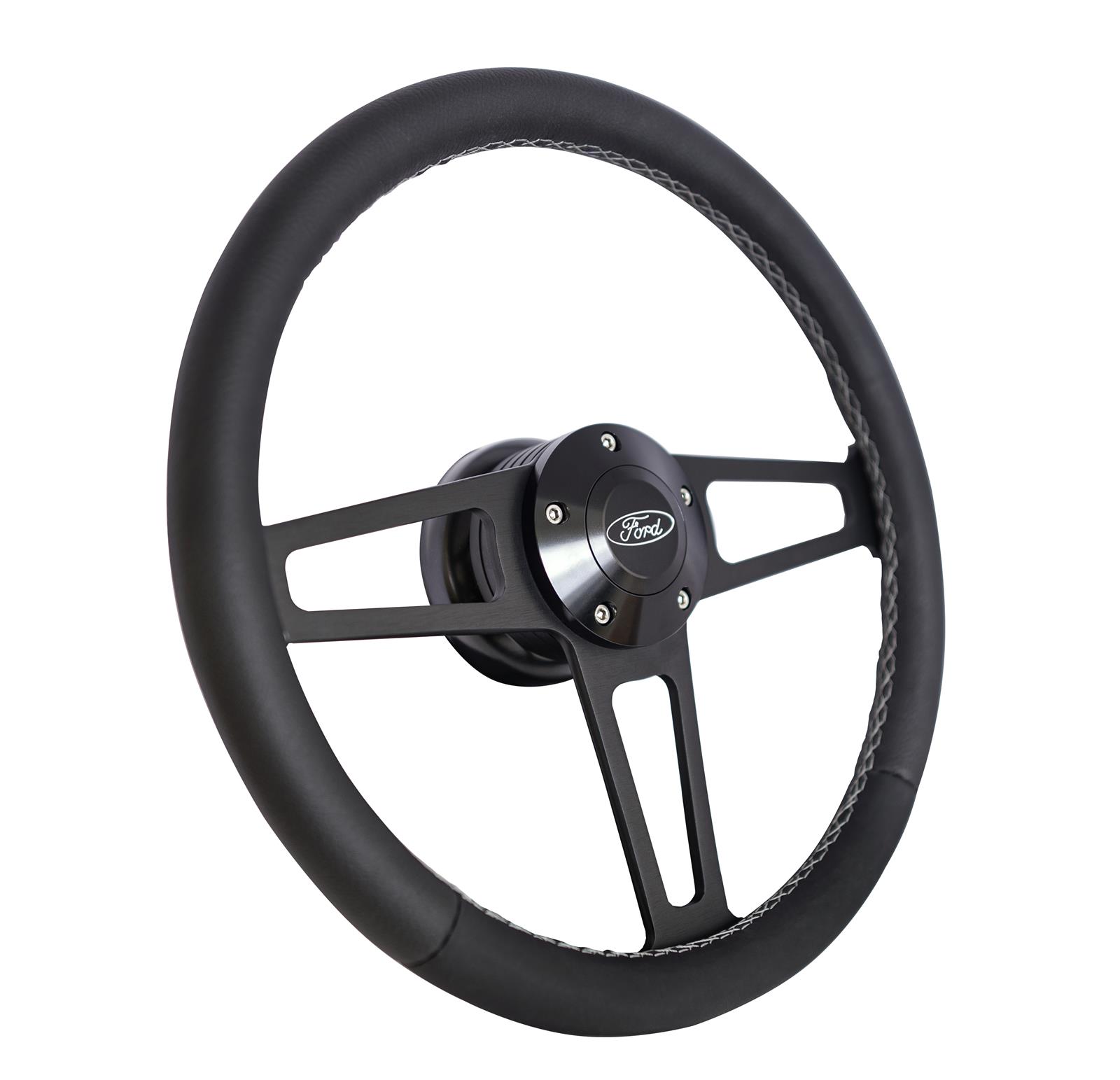 Grant 1917 T Series Black Steering Wheel Ford Logo Grant 1917 T Series Black Steering Wheel Ford Logo