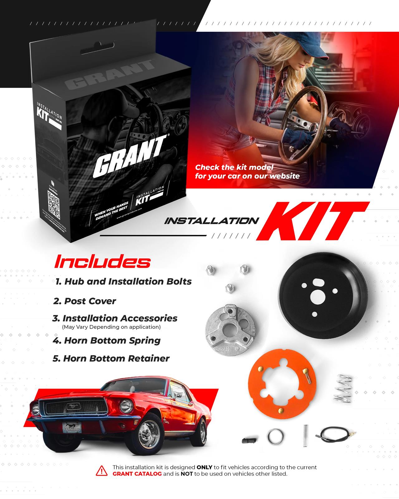 Grant Products 3597 Grant Steering Wheel Installation Kits