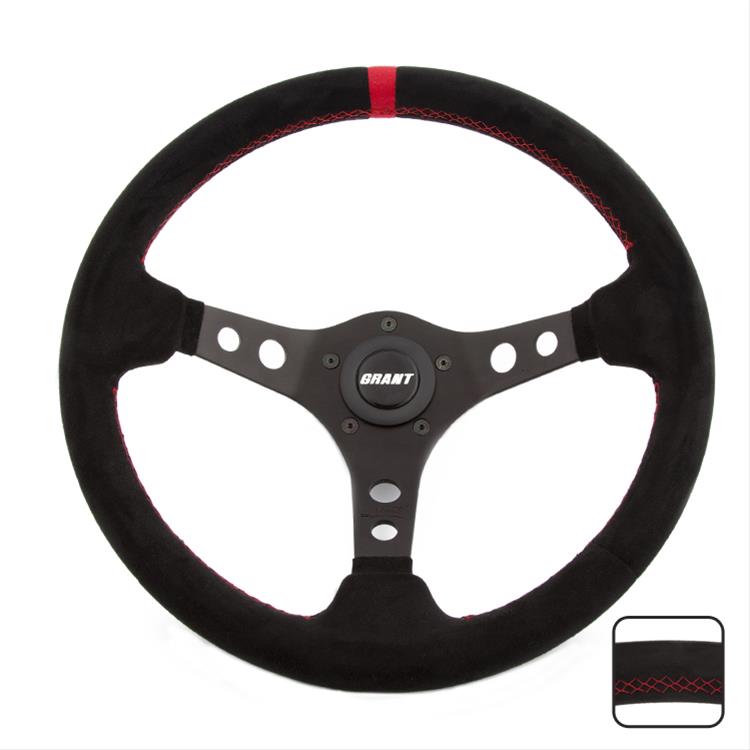 Grant 699 Suede Racing Steering Wheel w/Center Marker Grant 699 Suede Racing Steering Wheel w/Center Marker