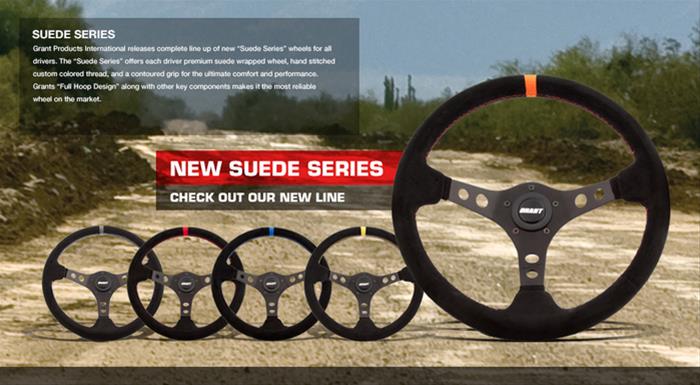 Grant 699 Suede Racing Steering Wheel w/Center Marker Grant 699 Suede Racing Steering Wheel w/Center Marker