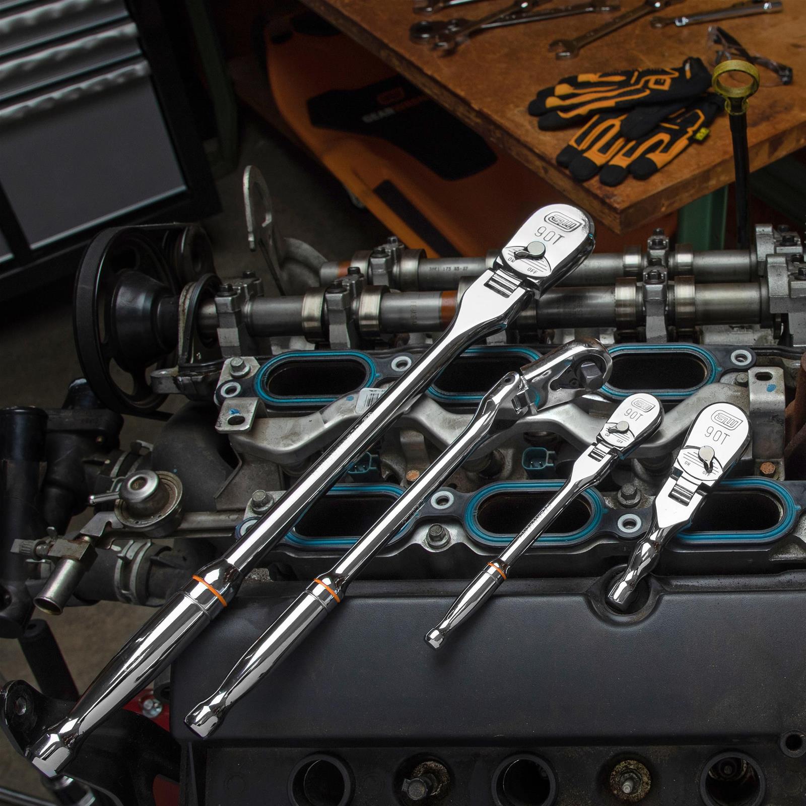 Gearwrench 81230A-07 GearWrench Flex Head Teardrop Ratchet Sets