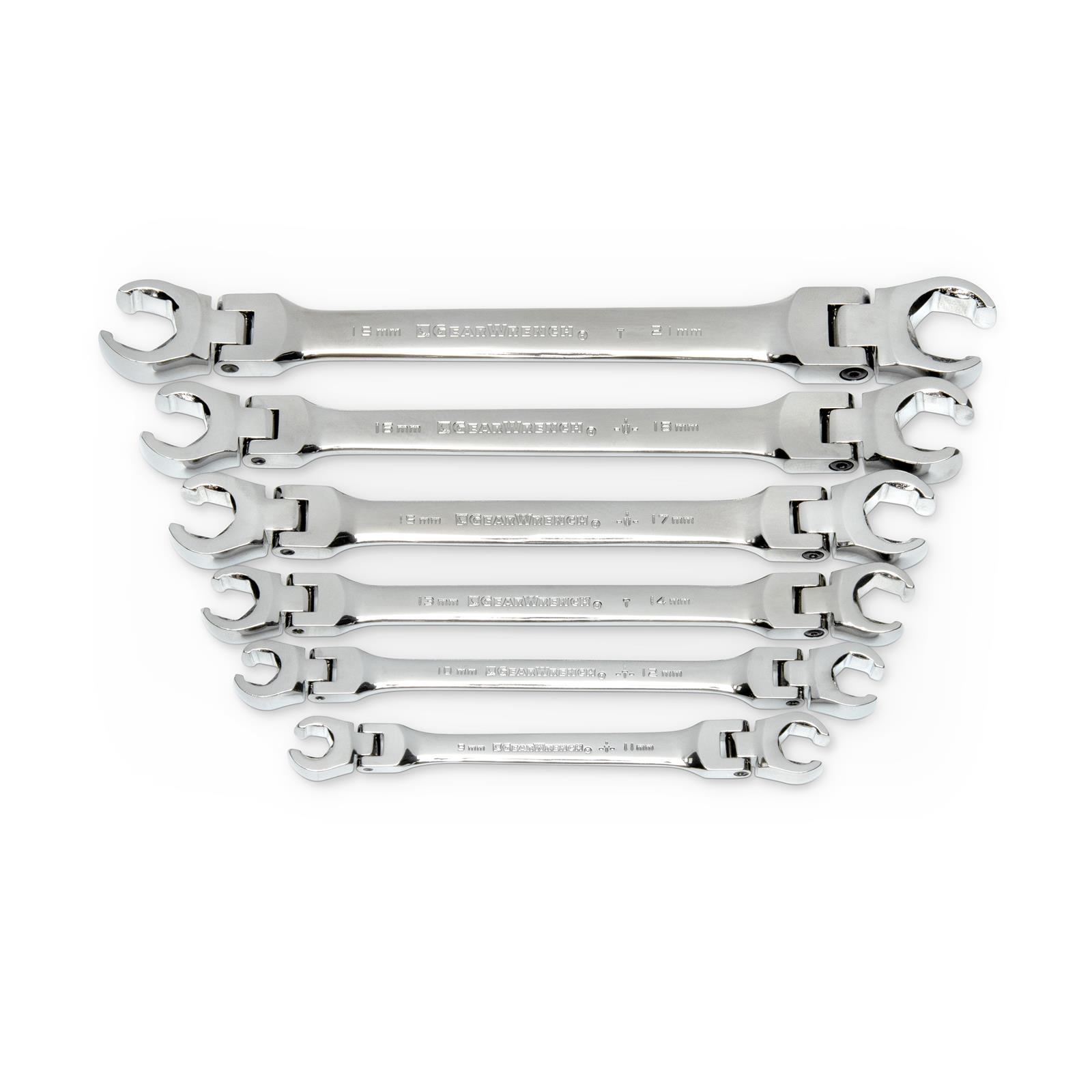 Gearwrench 81911D GearWrench Flex Head Flare Nut Wrench Sets Summit