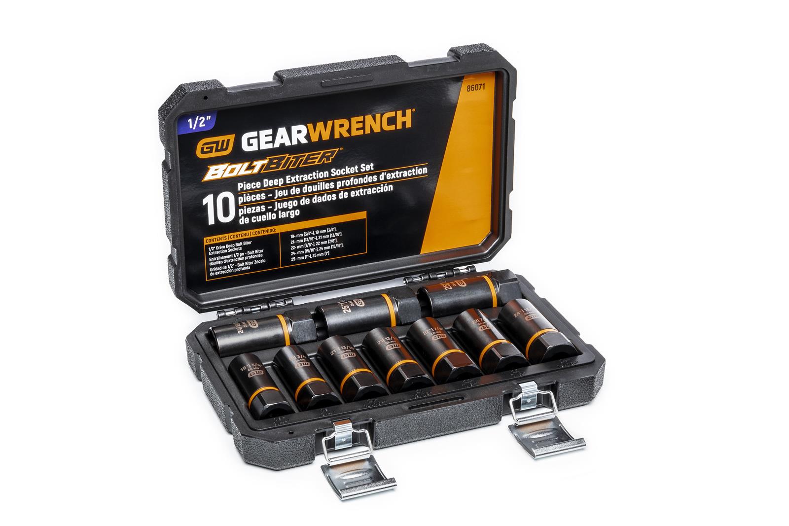 Gearwrench 86070 GearWrench Bolt Biter Extraction Socket Sets Summit