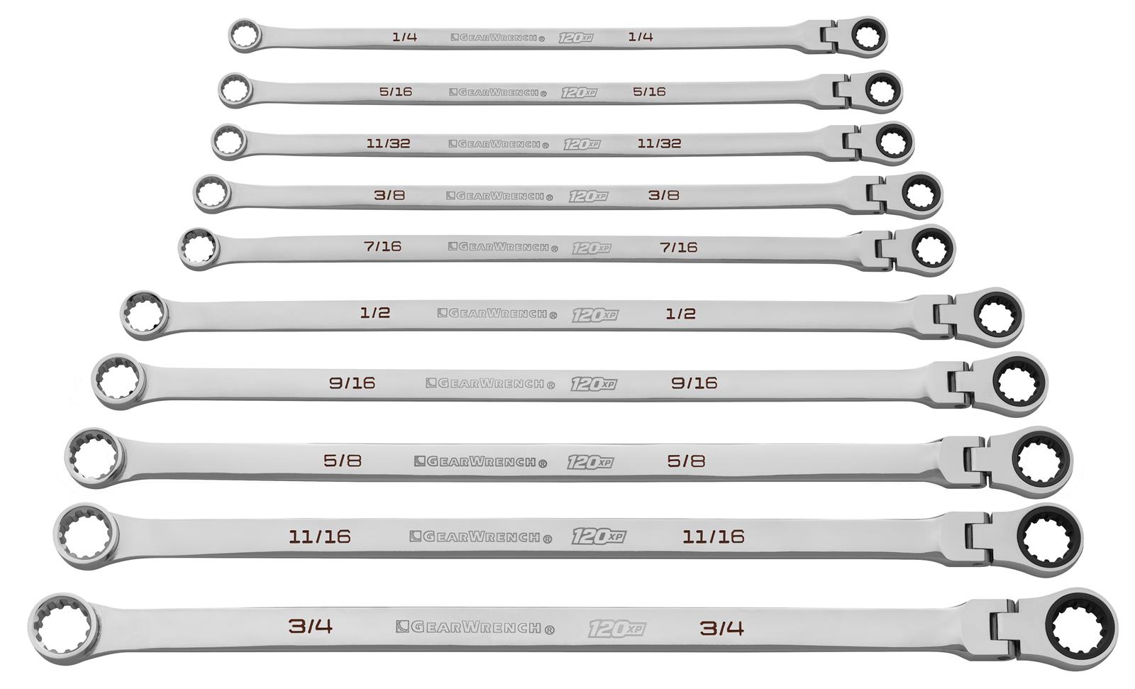 GearWrench 3/8 Flex Combination Ratcheting Wrench