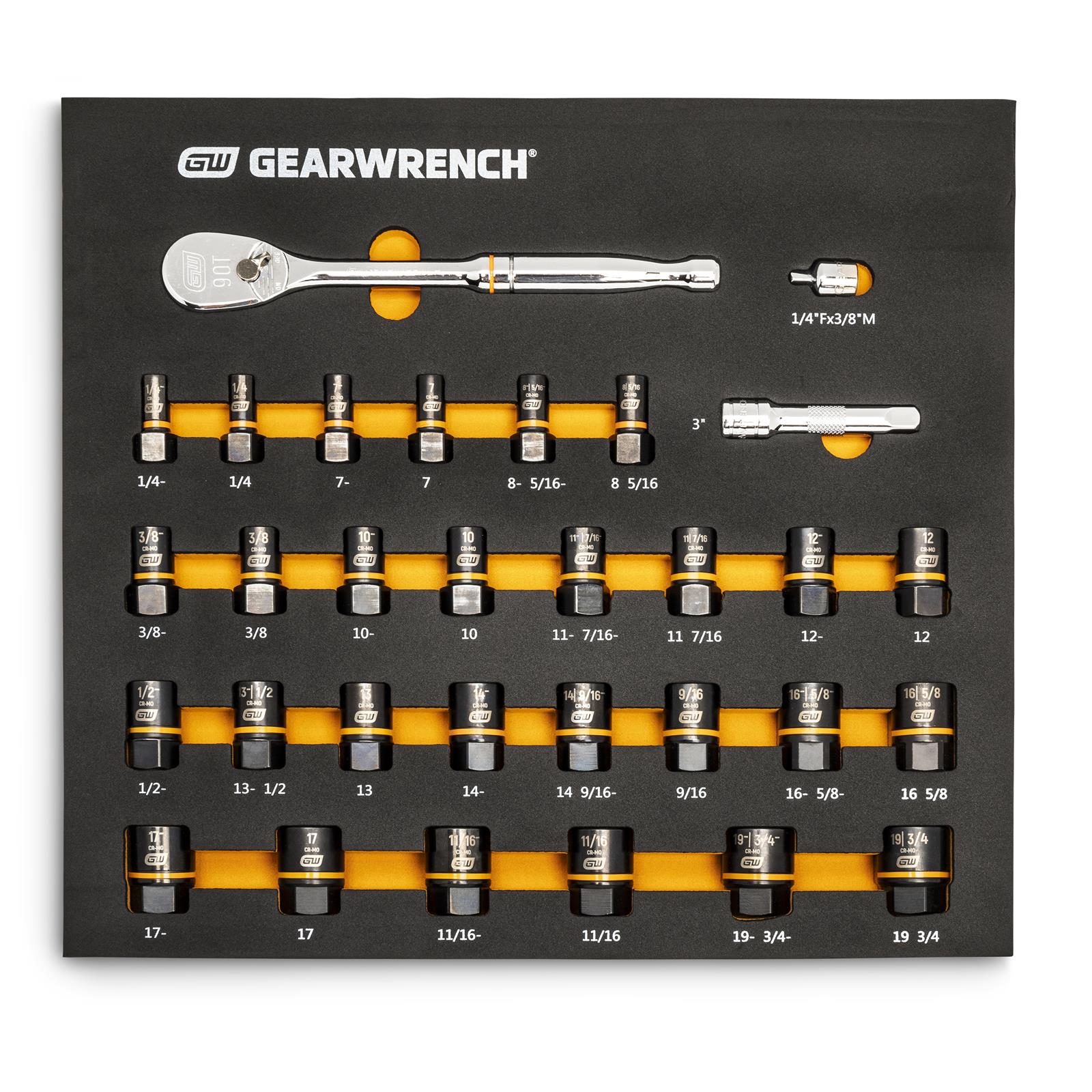 Gearwrench 86525 GearWrench Bolt Biter Socket/90T Ratchet Modular Tool ...