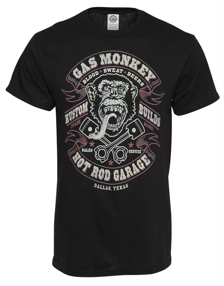 Gas Monkey Garage T-Shirts GMON0002-10001001-BLACK-XXL - Free Shipping ...