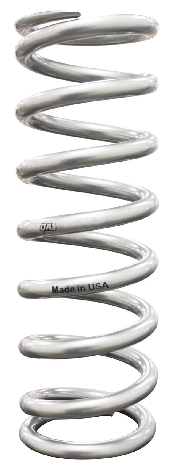 QA1 2-1/2in ID High Travel Spring - 10in Length x 225lbs/in - Silver Powder Coated thumbnail 3