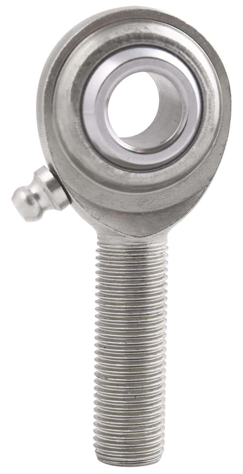 QA1 C Series 2-Pc Rod End - Male/Left Hand - .375in Bore x 3/8-24 w/Zerk - Carbon Steel