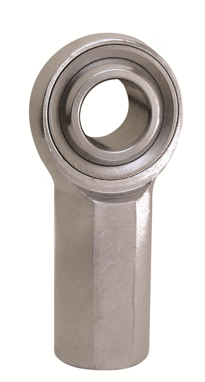 QA1 K Series 3-Pc Rod End - Female/Left Hand - .625in Bore x 5/8-18 w/Stud & Zerk - Carbon Steel