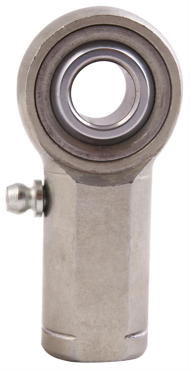 QA1 K Series 3-Pc Rod End - Female/Left Hand - .4375in Bore x 7/16-20 w/Zerk - Carbon Steel