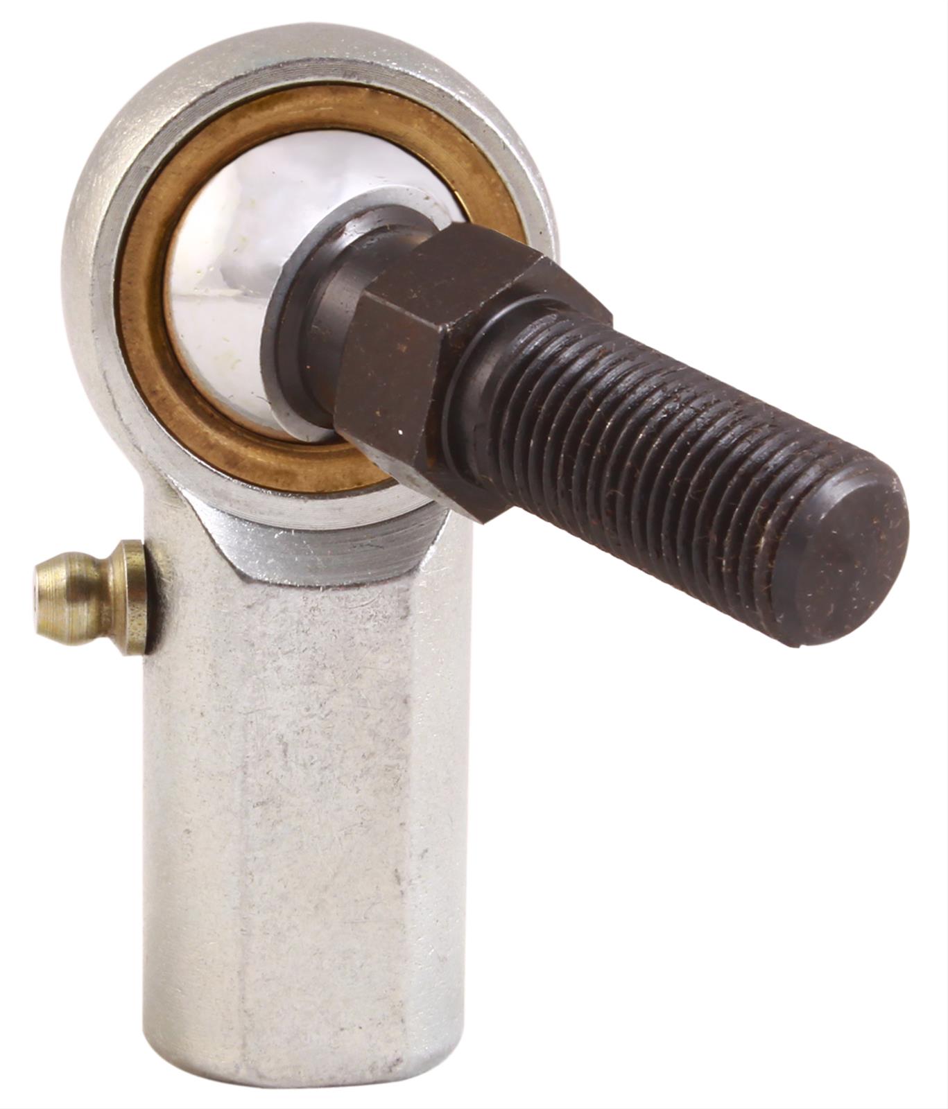 QA1 VML5SZ QA1 V Series 3-Pc Rod End - Male/Left Hand - 5mm Bore x M5x.08 w/Stud & Zerk - Carbon Steel main image 1