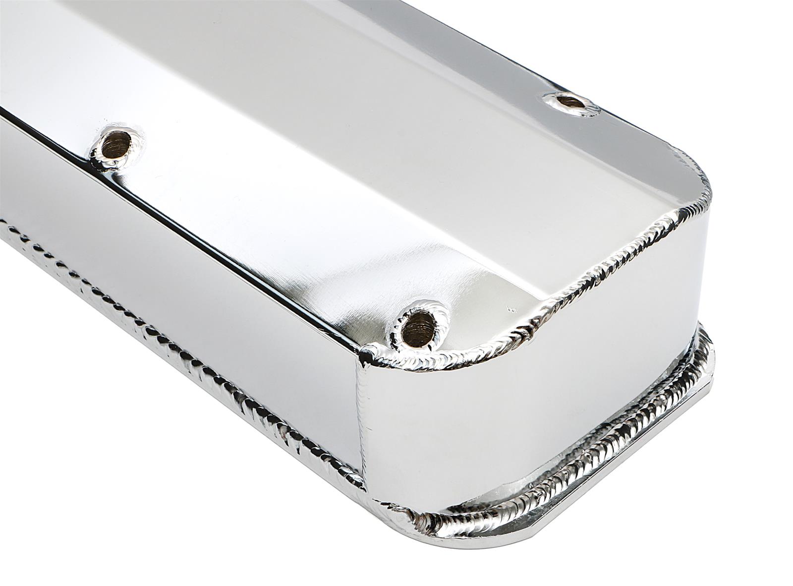 Hamburger's Performance Fabricated Aluminum Valve Covers 1096 Covers, Tall, Fabricated, Aluminum, Natural, Mopar, Big Block, Pair thumbnail 2