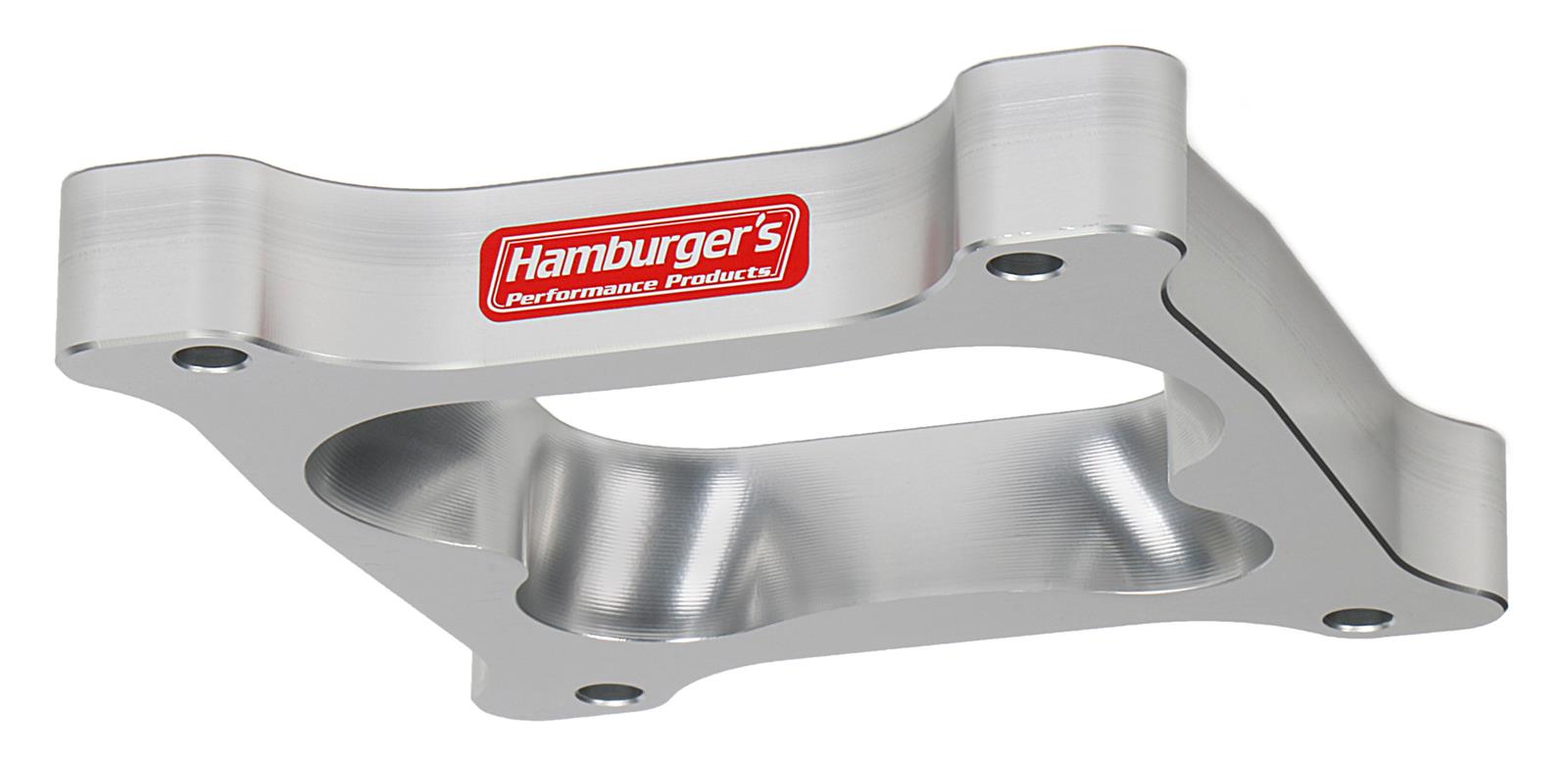 Hamburger's Performance Carburetor Adapters 3220 Adapter, 4-Hole Type, Square Bore to Spread Bore Manifold, 1.0 in. Thick, Each thumbnail 2