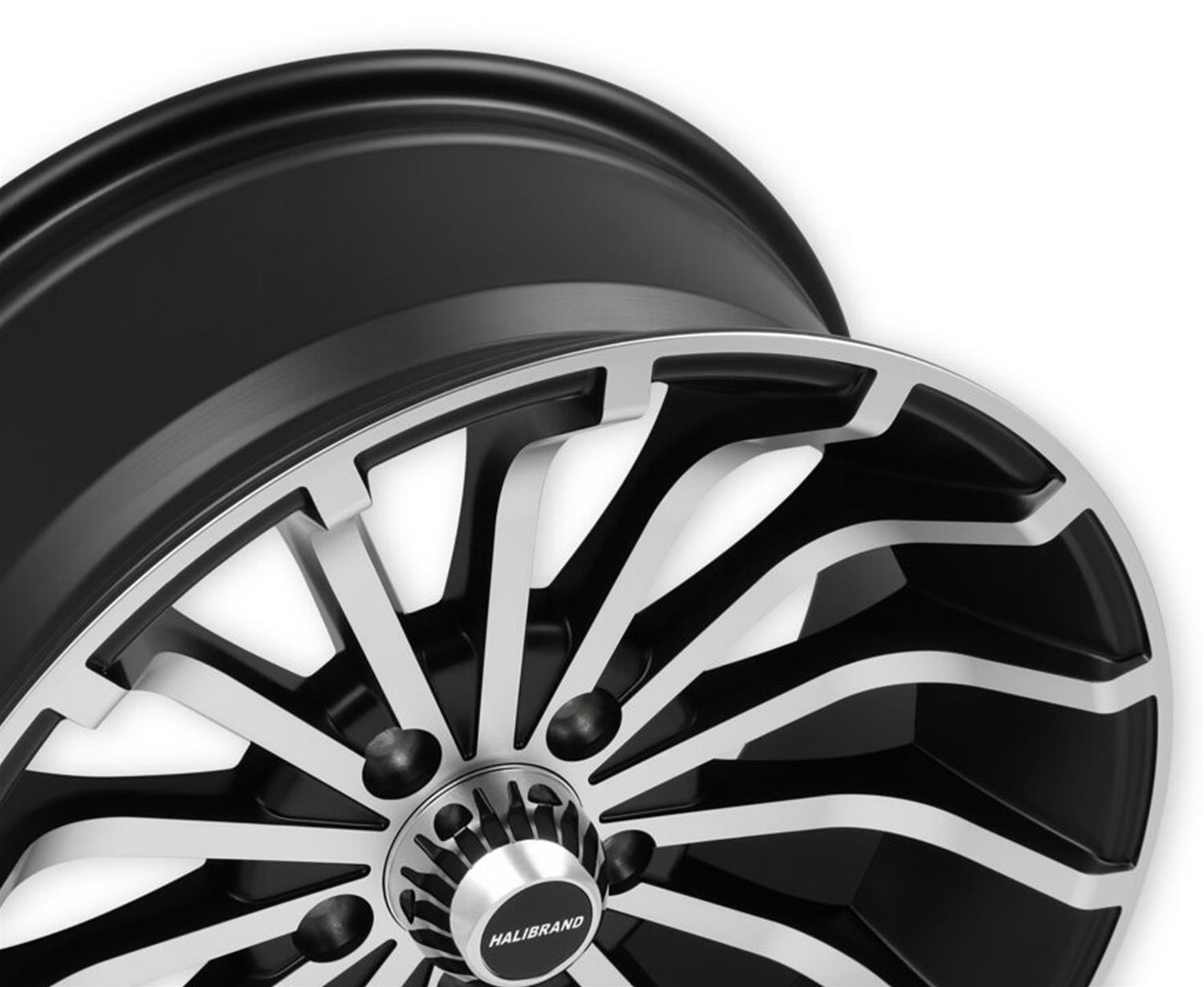 Halibrand HB004-001 Halibrand Turbine Black Machined Face Wheels