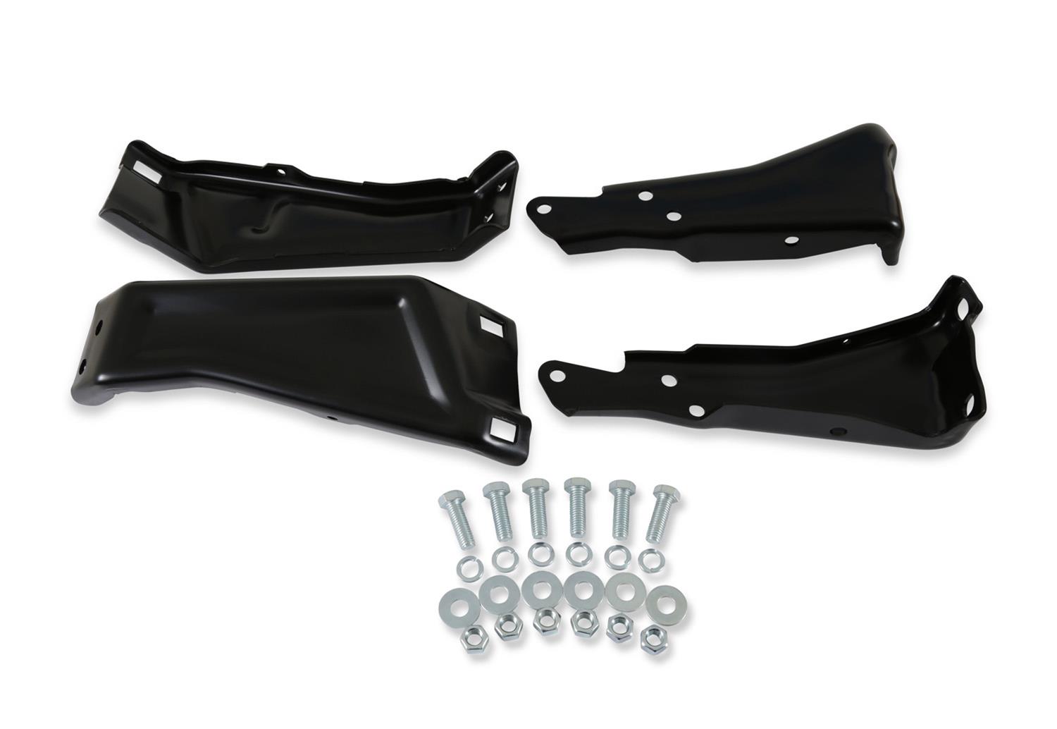 Brothers Trucks Bumper Brackets 04-128 Brackets, Rear, Steel, Black EDP, Chevrolet, GMC, Kit thumbnail 5