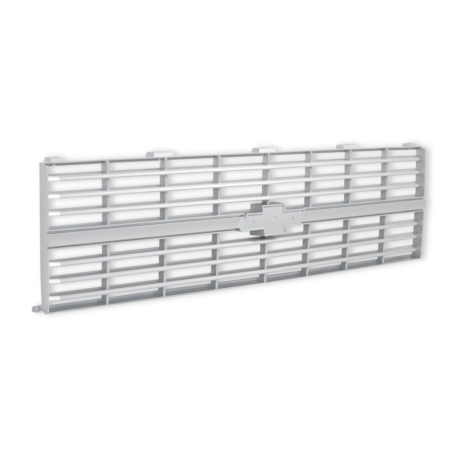 Brothers Trucks Grilles 04-176 Grille, Front Main Grille, Silver, Mounting Provision for Bowtie, Fits Models With Single Headlights. No Grille Molding. Plastic, Chevy, Each thumbnail 4