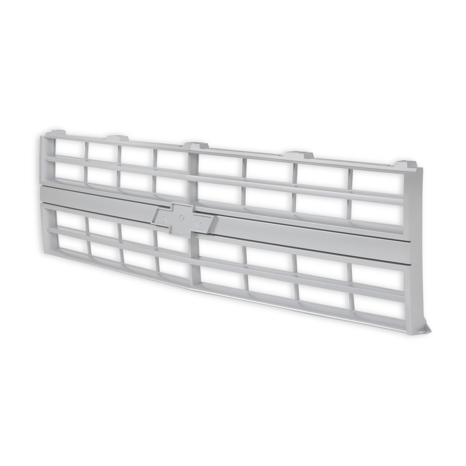 Brothers Trucks Grilles 04-178 Grille, Front Main Grille, Silver, Mounting Provision for Bowtie, Fits Models With Single Headlights. No Grille Molding. Plastic, Chevy, Each thumbnail 3