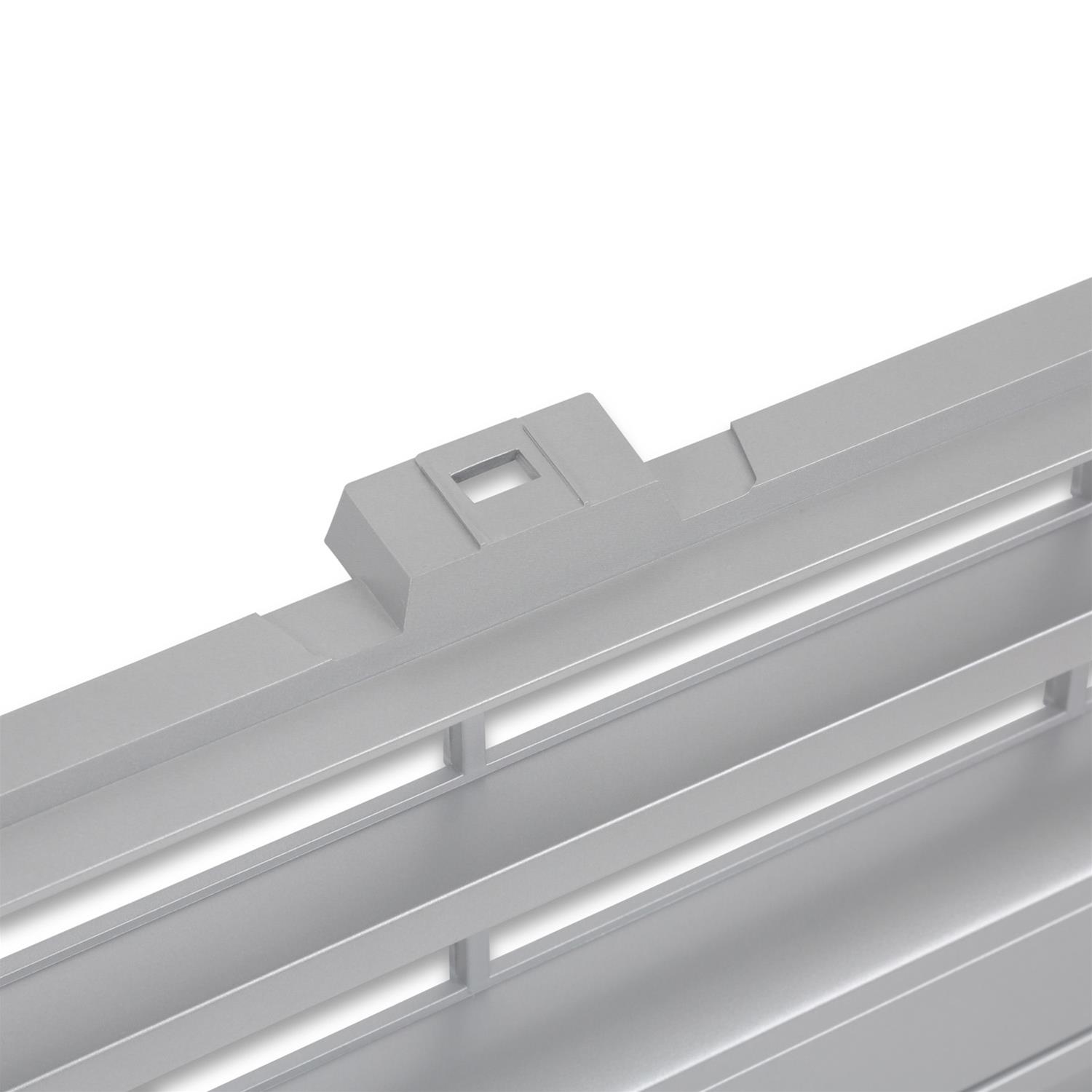Brothers Trucks Grilles 04-178 Grille, Front Main Grille, Silver, Mounting Provision for Bowtie, Fits Models With Single Headlights. No Grille Molding. Plastic, Chevy, Each thumbnail 2