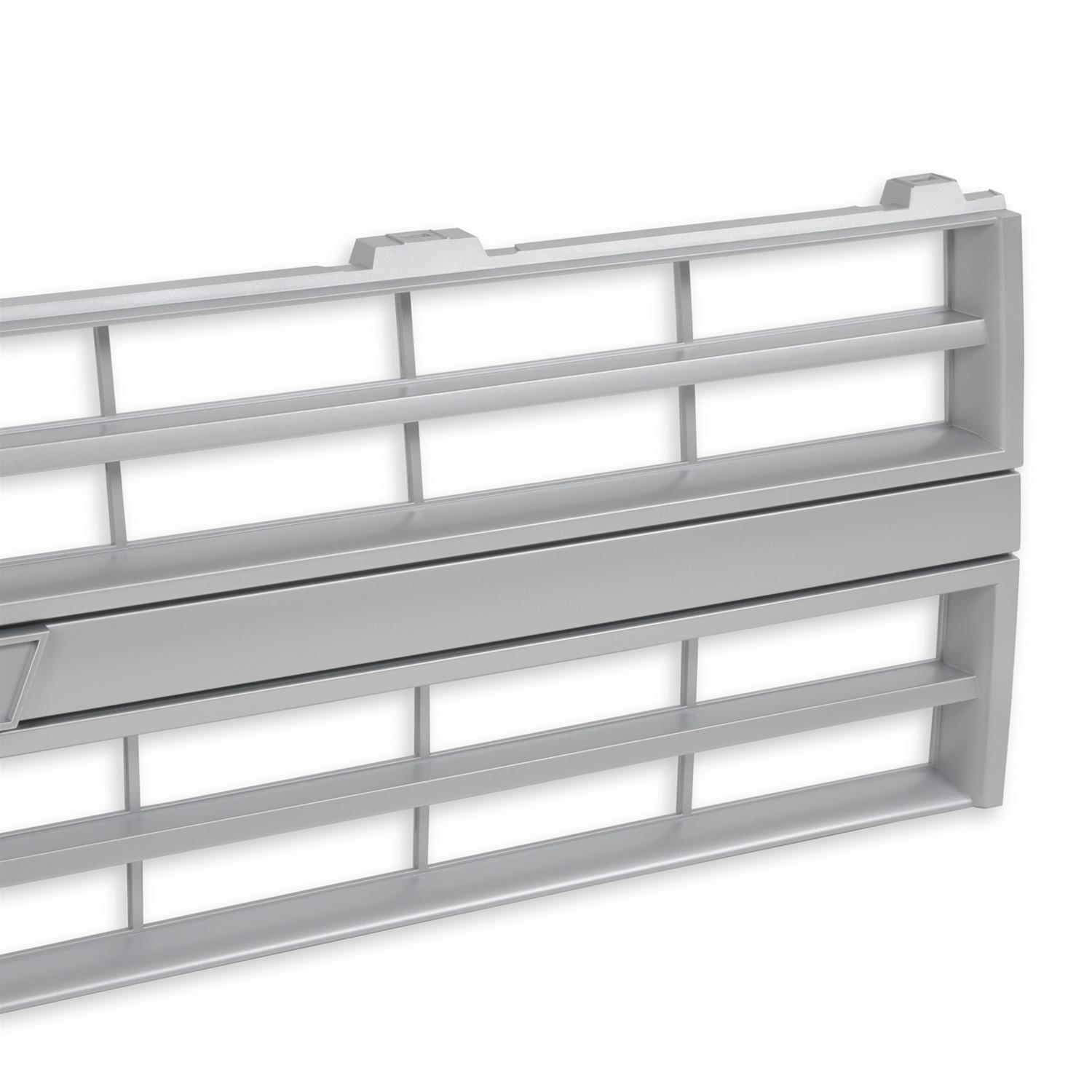 Brothers Trucks Grilles 04-178 Grille, Front Main Grille, Silver, Mounting Provision for Bowtie, Fits Models With Single Headlights. No Grille Molding. Plastic, Chevy, Each
