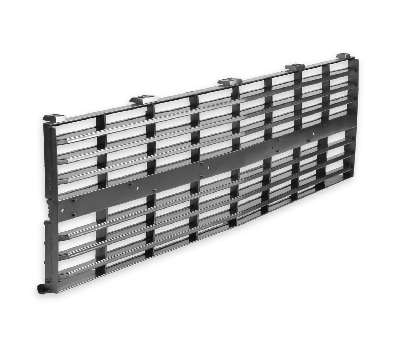 Brothers Trucks Grilles 04-351 Grilles, Complete Grille Type, Main Grille Position, Plastic, Gray, Dark Gray Insert, Models with Factory Dual Headlights Only, Chevrolet, GMC, Each thumbnail 3