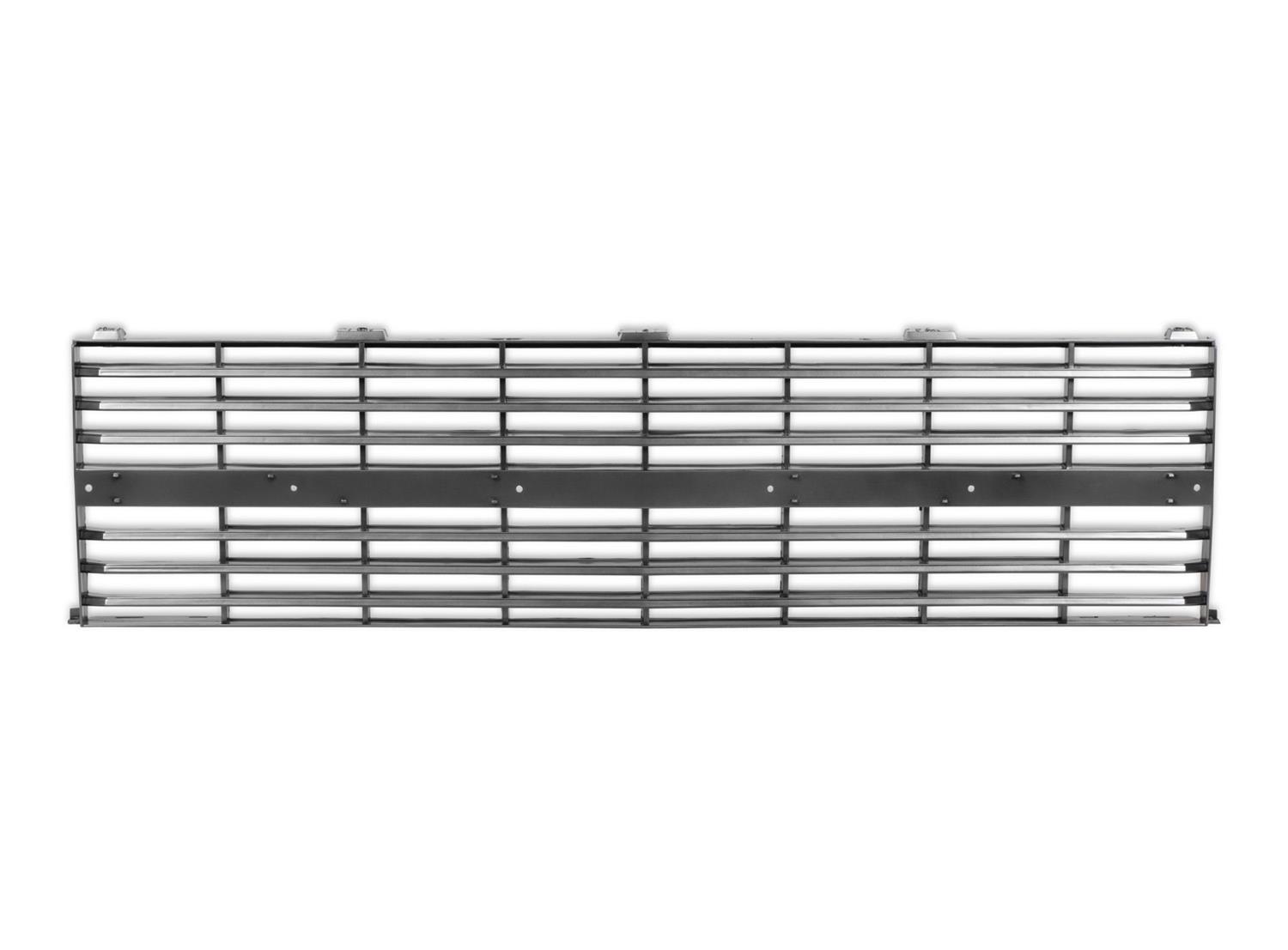 Brothers Trucks Grilles 04-351 Grilles, Complete Grille Type, Main Grille Position, Plastic, Gray, Dark Gray Insert, Models with Factory Dual Headlights Only, Chevrolet, GMC, Each thumbnail 5