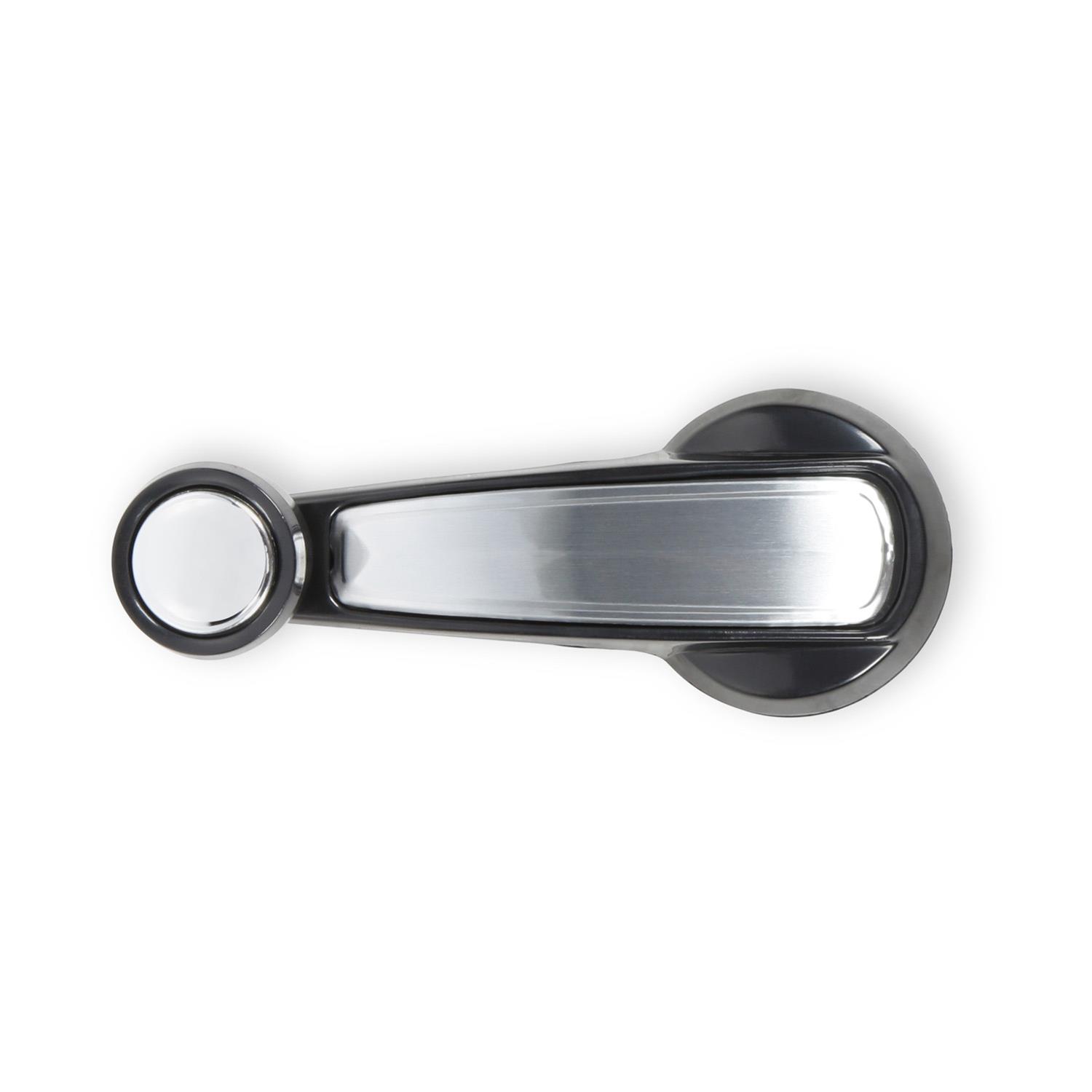 Brothers Trucks Window Crank Handles 04-470 Handles, Plastic, Black Handle, Silver Inserts, Driver and Passenger Side, Chevy, GMC, Each thumbnail 2