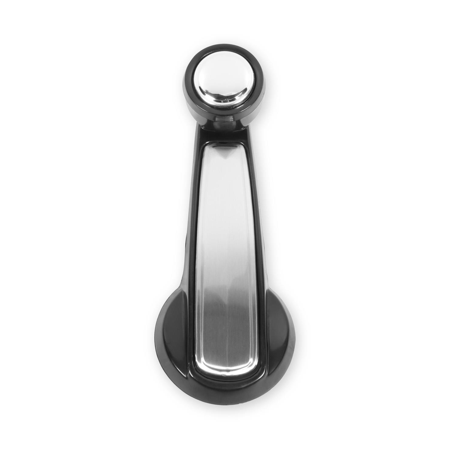 Brothers Trucks Window Crank Handles 04-470 Handles, Plastic, Black Handle, Silver Inserts, Driver and Passenger Side, Chevy, GMC, Each thumbnail 4