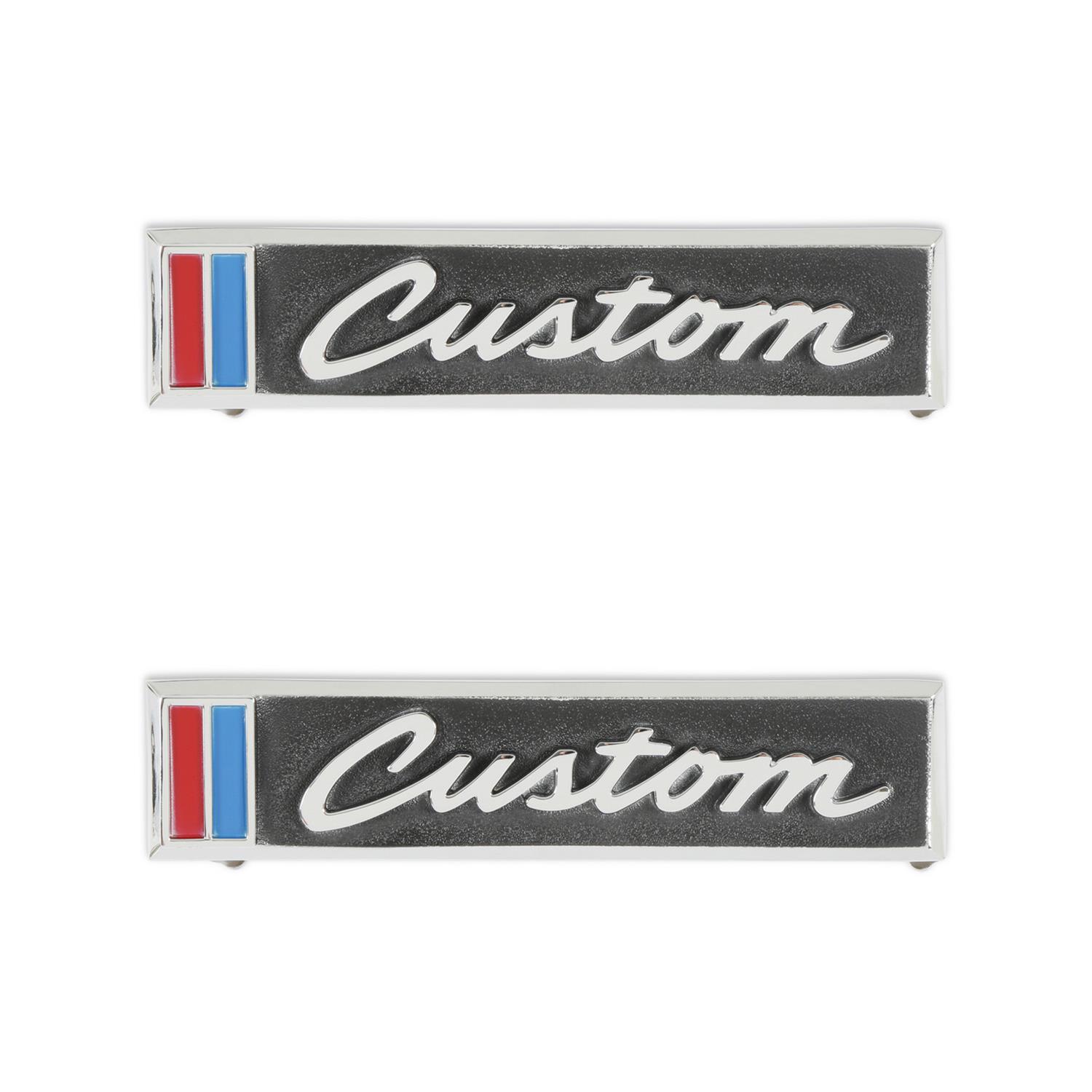 Brothers Trucks Emblems 04-576 Emblems, Black/Blue/Red/Silver, Custom Logo, Door Position, Chevrolet, GMC, Pair