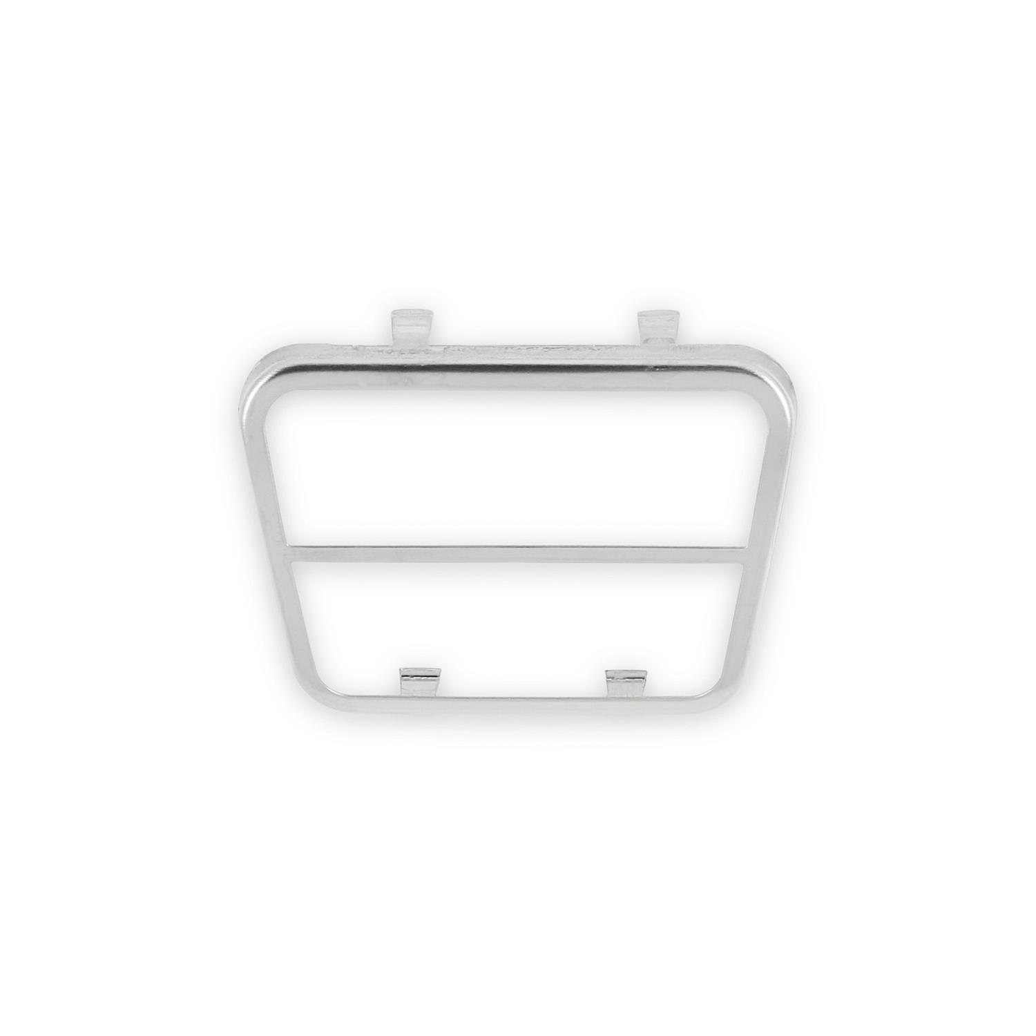 Brothers Trucks Pedal Trim Covers 05-194 Pad Cover, Brake Position, Stainless Steel, Natural, Chevy, GMC, Each