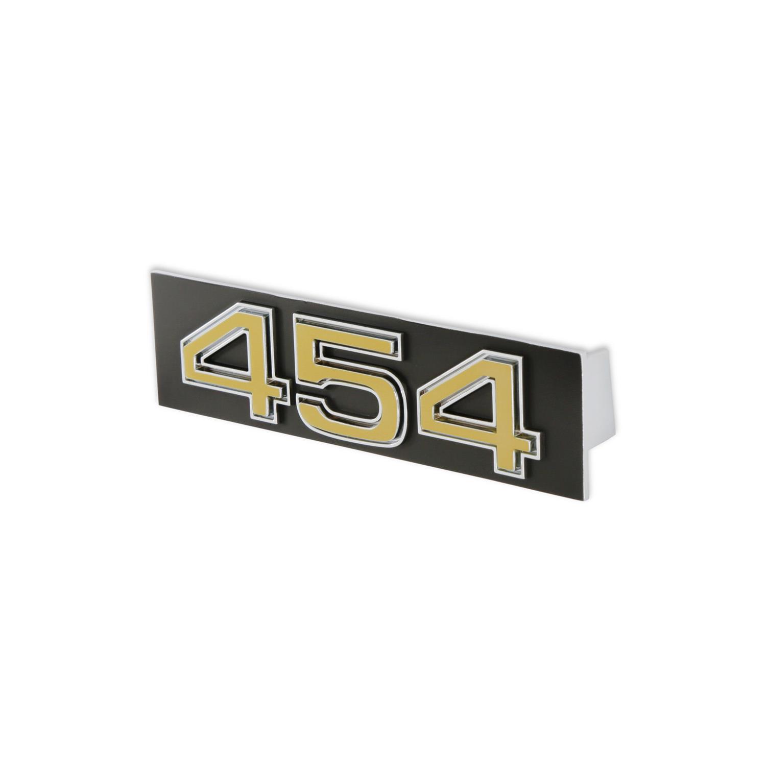 Brothers Trucks Emblems 06-159 Emblems, Black/Gold, 454 Logo, Grille Position, Bolt-on, Chevrolet, GMC, Each thumbnail 3