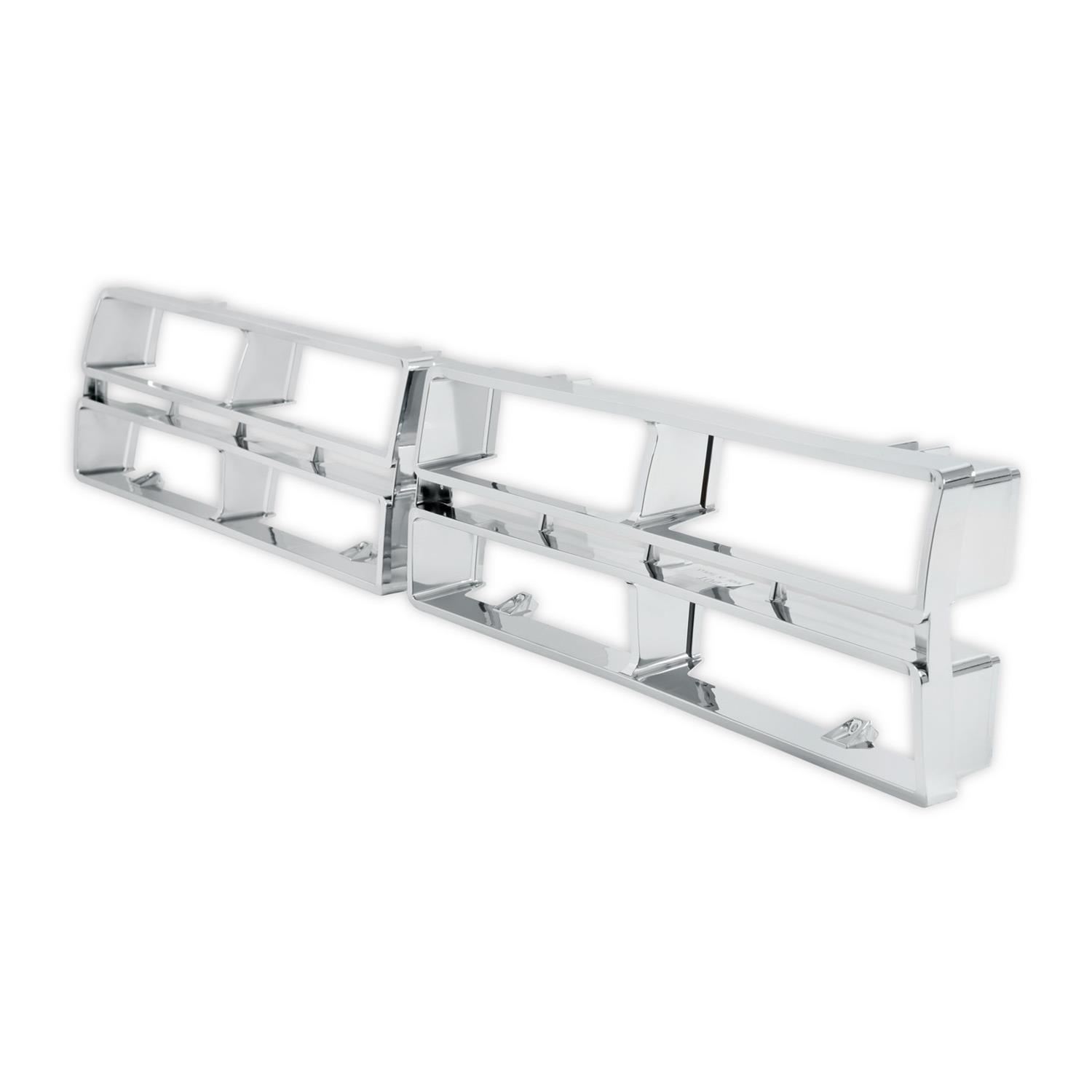 Brothers Trucks Grille Inserts 06-400 Inserts, Insert/Overlay Type, Main Position, Stock Style, Plastic, Chrome, Ford, Each