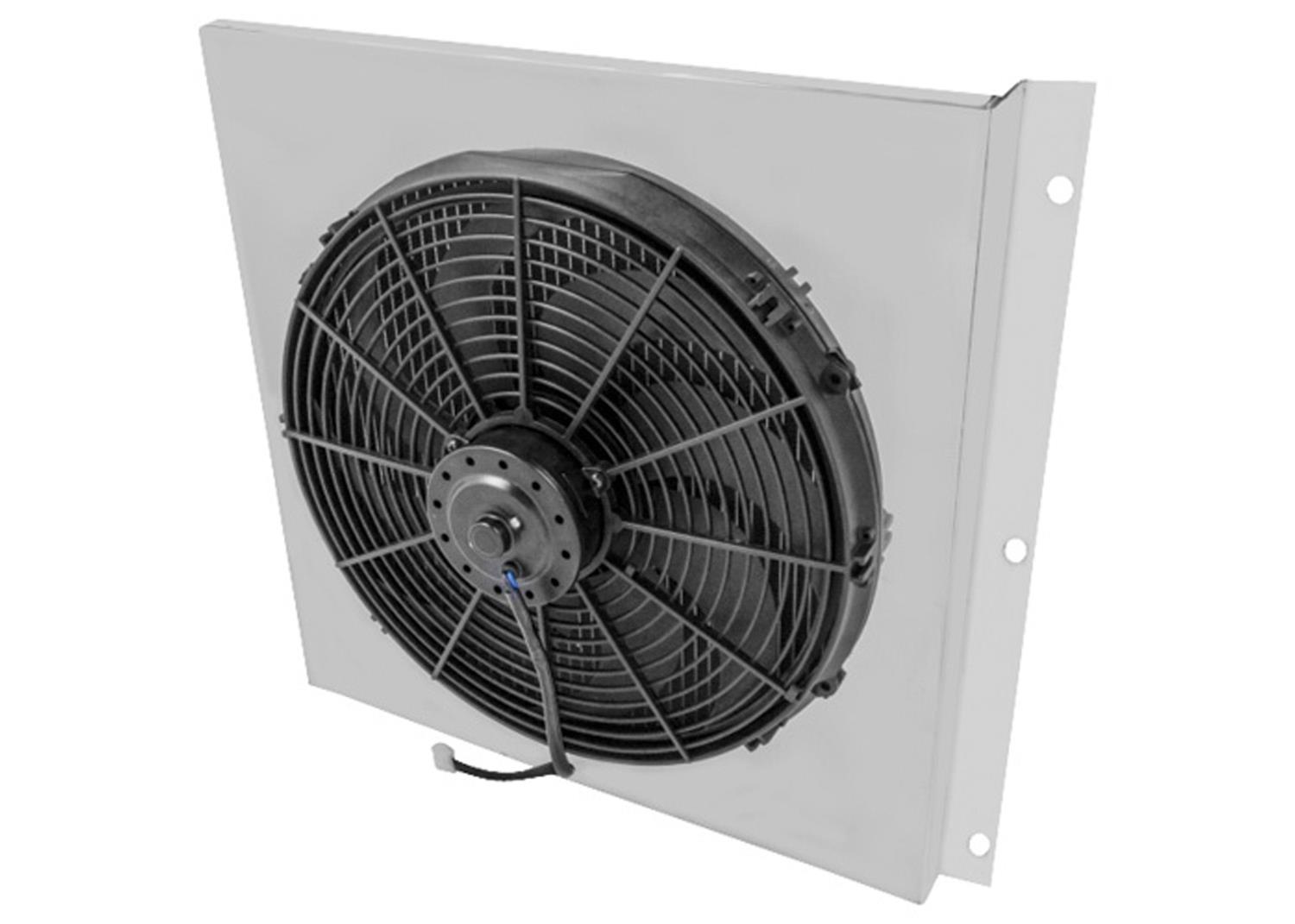 Brothers Trucks Fans, Electric AFS72C2 67-72 CHVY/GMC TRCK AL SHROUD W/FANS-V8