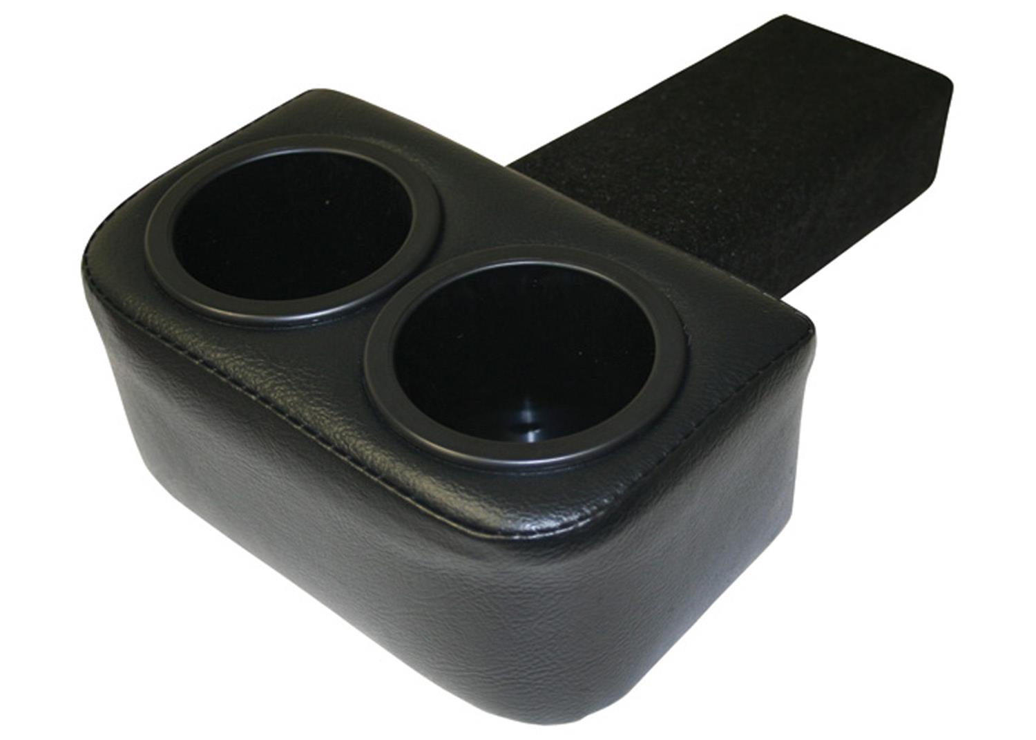 Brothers Trucks Ashtray Cup Holders ATC7387 Holders, Dual, for Standard Cans, Late Classic Narrow Ash Tray Switch Out, Vinyl, Black, Chevy, GMC, Each