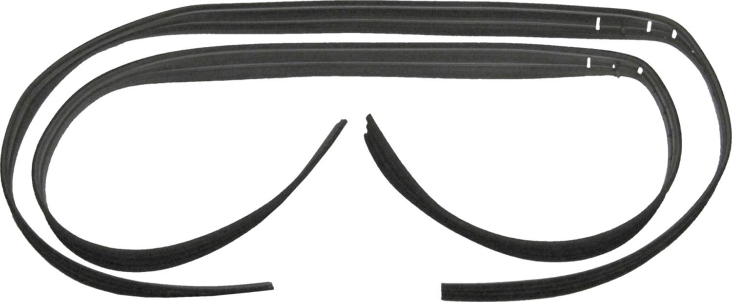 Brothers Trucks Weatherstrip Seals, Individual Position B3028-67 Front Door Glass Channel Run Position, Chevrolet, GMC, Pair