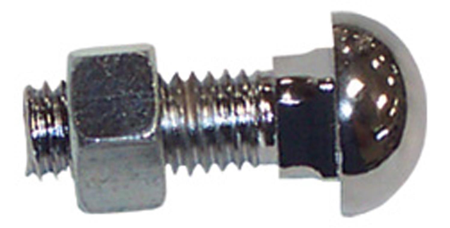 Brothers Trucks Bumper Bolts BOLT001 Fasteners, C/K Series, Bolts, Front/Rear, Steel, Chrome Finish, High Profile Head, Round, Nut included, Chevy, GMC, Each
