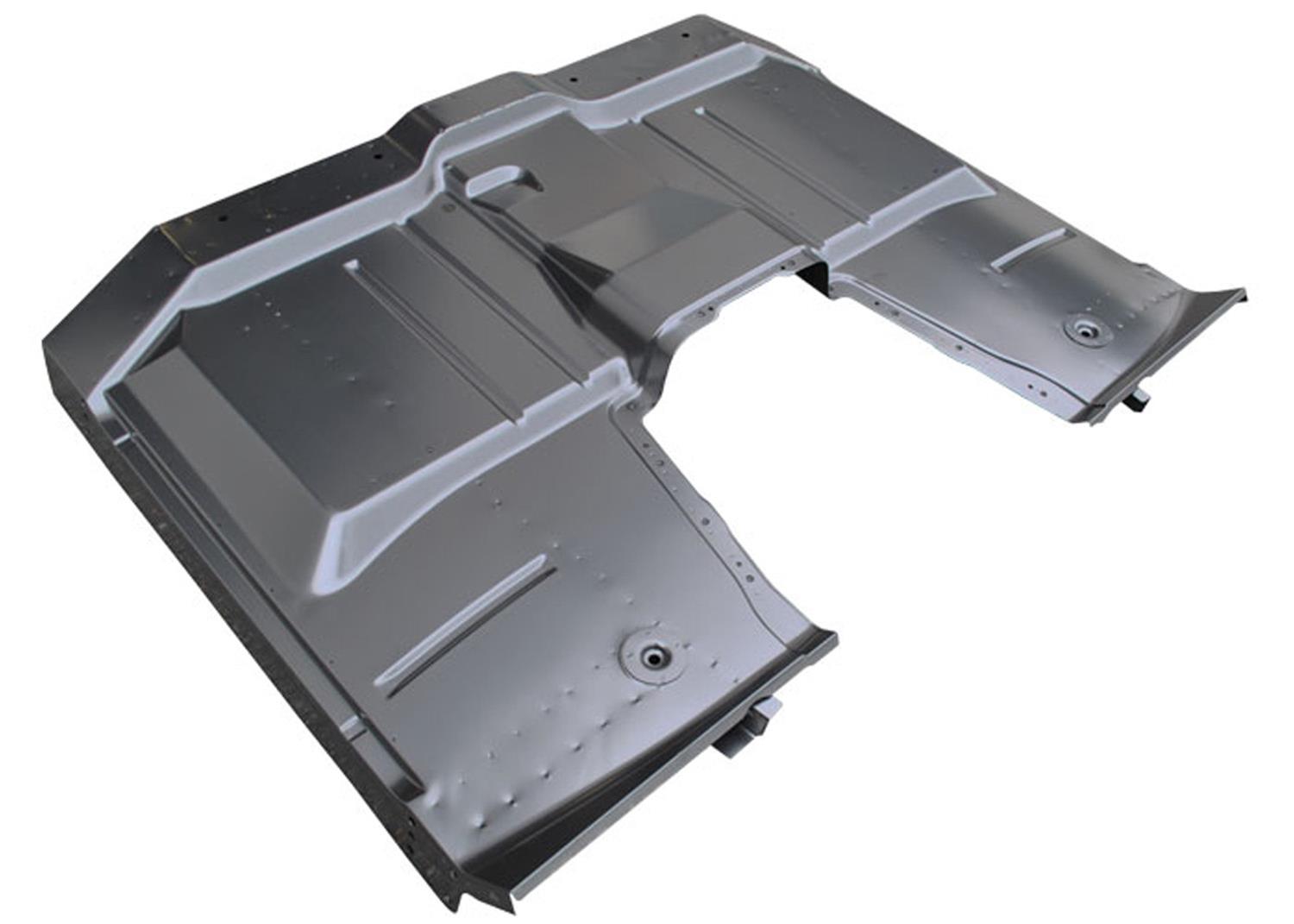 Brothers Trucks Floor Pan Replacement Panels CFP66HB Panels, Panels, Full, Front, Steel, Black, High Hump Design with Brace, Chevrolet, GMC, Each