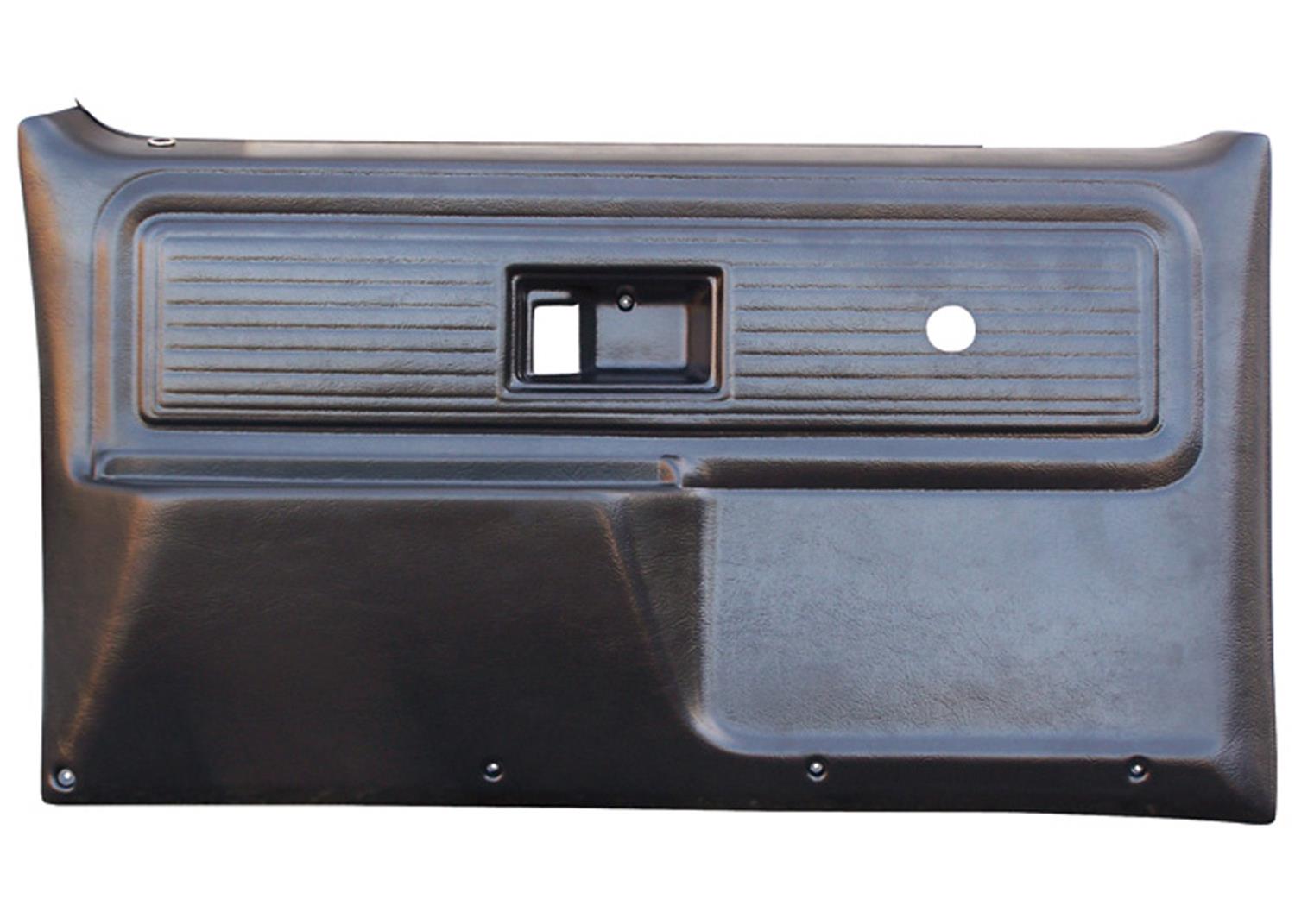 Brothers Trucks Door Panels FP80FNNBLACK Panels, Full Coverage, Plastic, Black, Fits Models without Power Locks and Windows, Front, Chevrolet, GMC, Pair