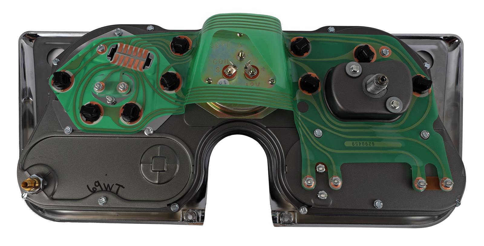 Brothers Trucks Gauge Kits and Instrument Clusters GCA72TN 69-72 DASH CLUSTER-W/TACH, W/O VACUUM-5K