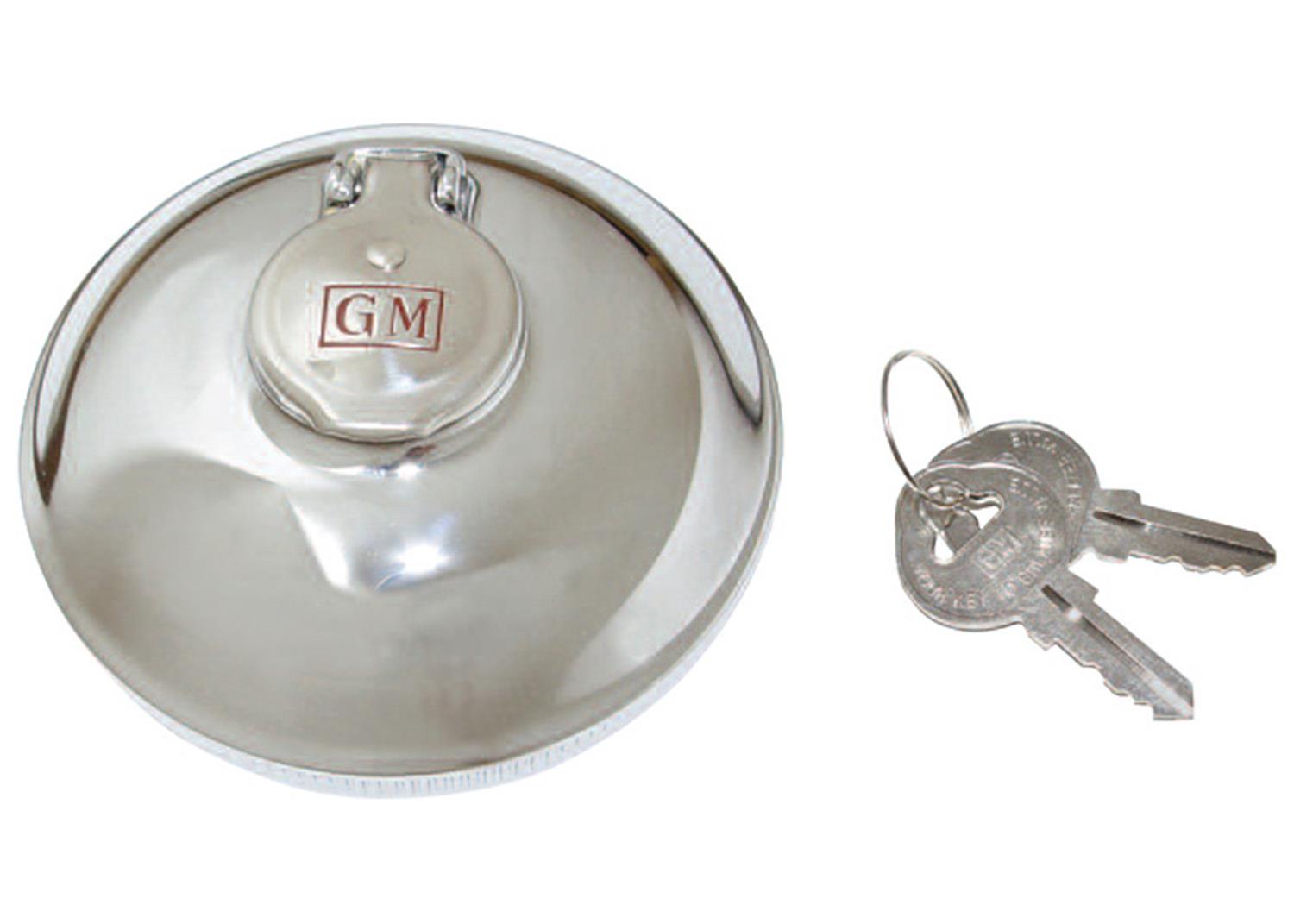 Brothers Trucks Gas Caps GCP71BT Fuel Tank Caps, Caps, Steel, Chrome, Chevrolet, GMC, Each
