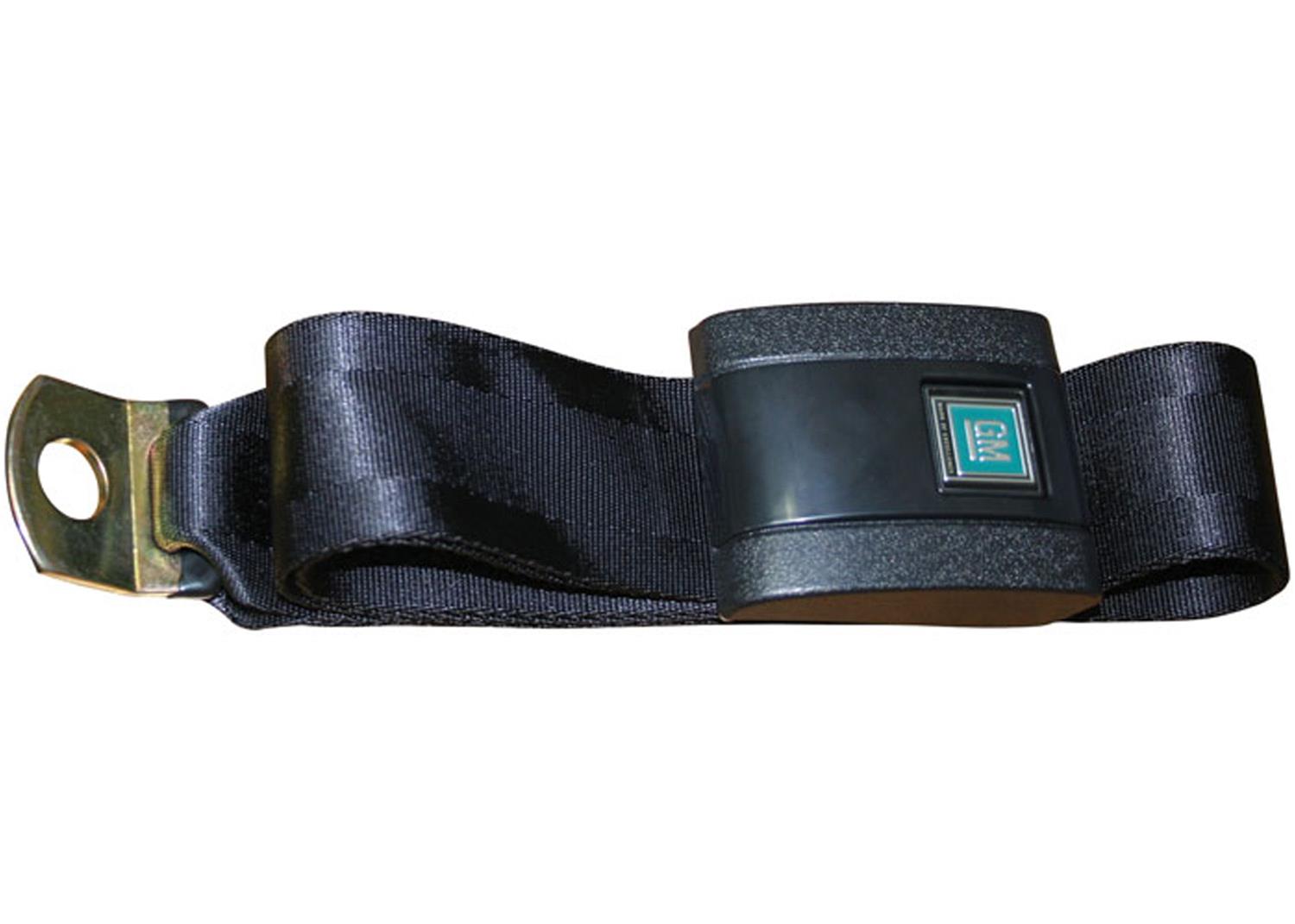 Brothers Trucks Seat Belts GMBELT1 Belts, Lap Belt Type, Black, GM Decals Not Included, Chevrolet, GMC, Each thumbnail 2