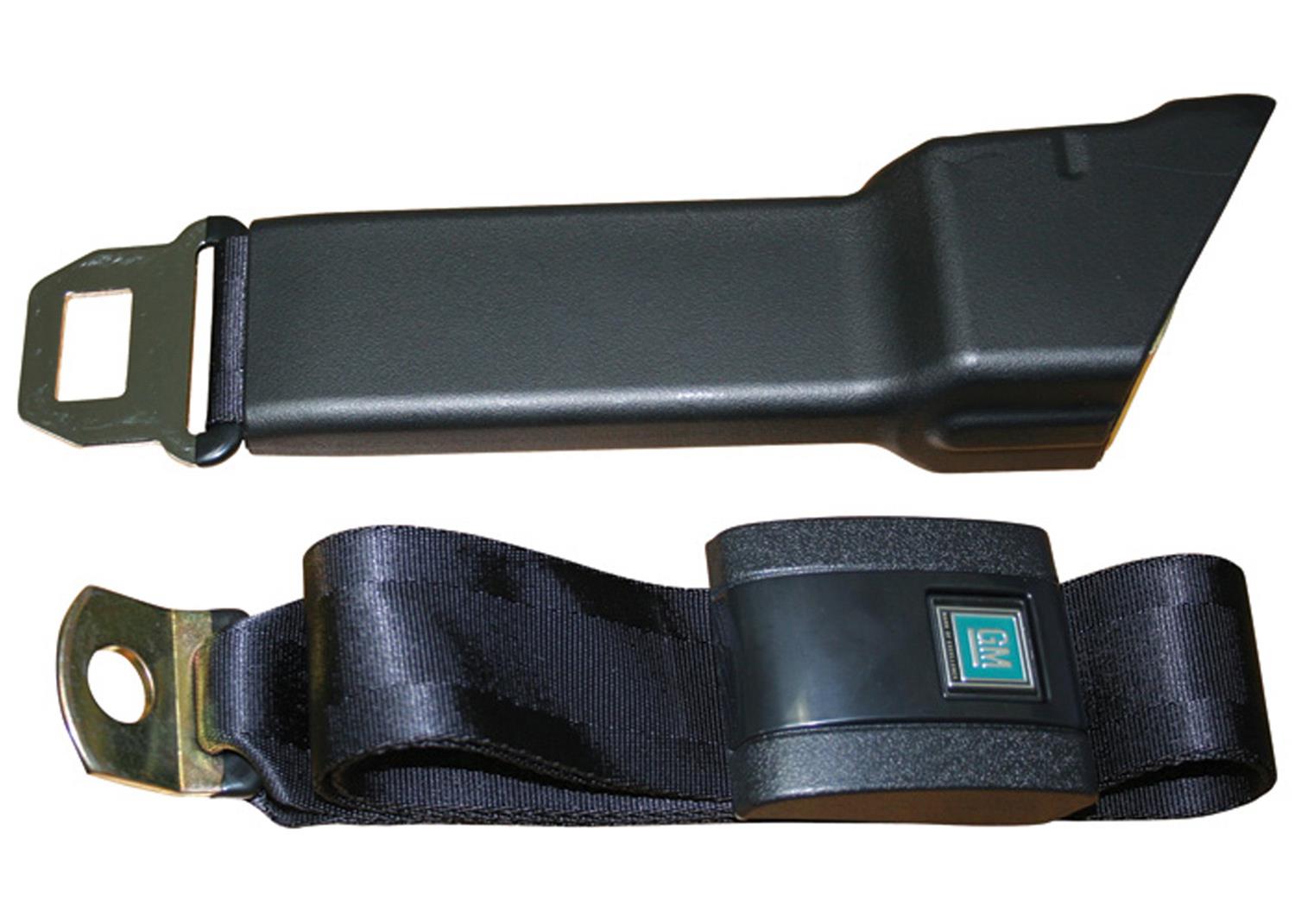 Brothers Trucks Seat Belts GMBELT2 Belts, Lap Belt Type, Black, GM Decals Not Included, Chevrolet, GMC, Pair