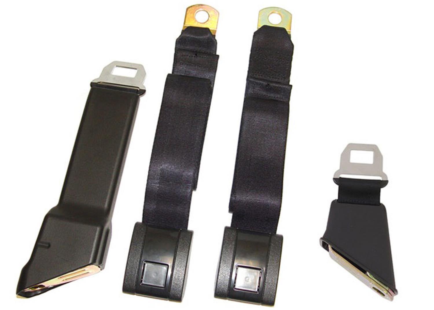 Brothers Trucks Seat Belts GMBELT4 Belts, Lap Belt Type, Black, GM Decals Not Included, Chevrolet, GMC, Kit