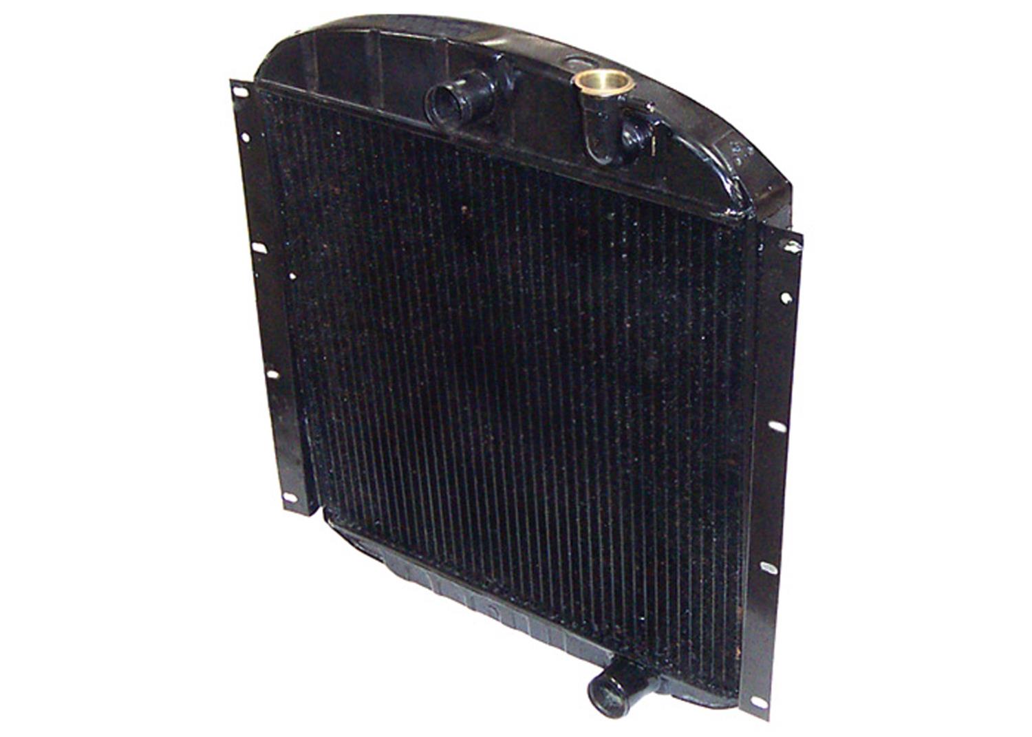 Brothers Trucks Radiators GMHS359 Radiators, Downflow, Copper/Brass, Black, Center Inlet, Chevrolet, GMC, Each